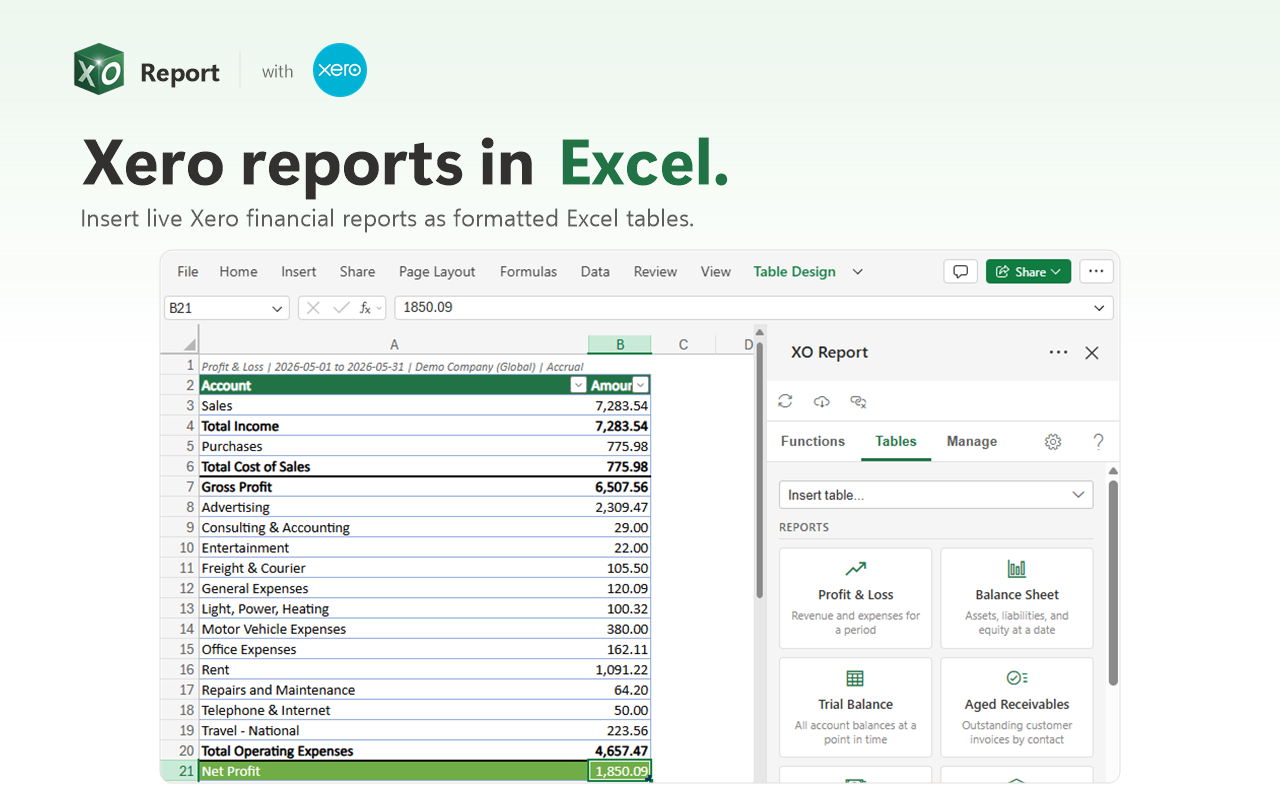 Screenshot 1 for app XO Report