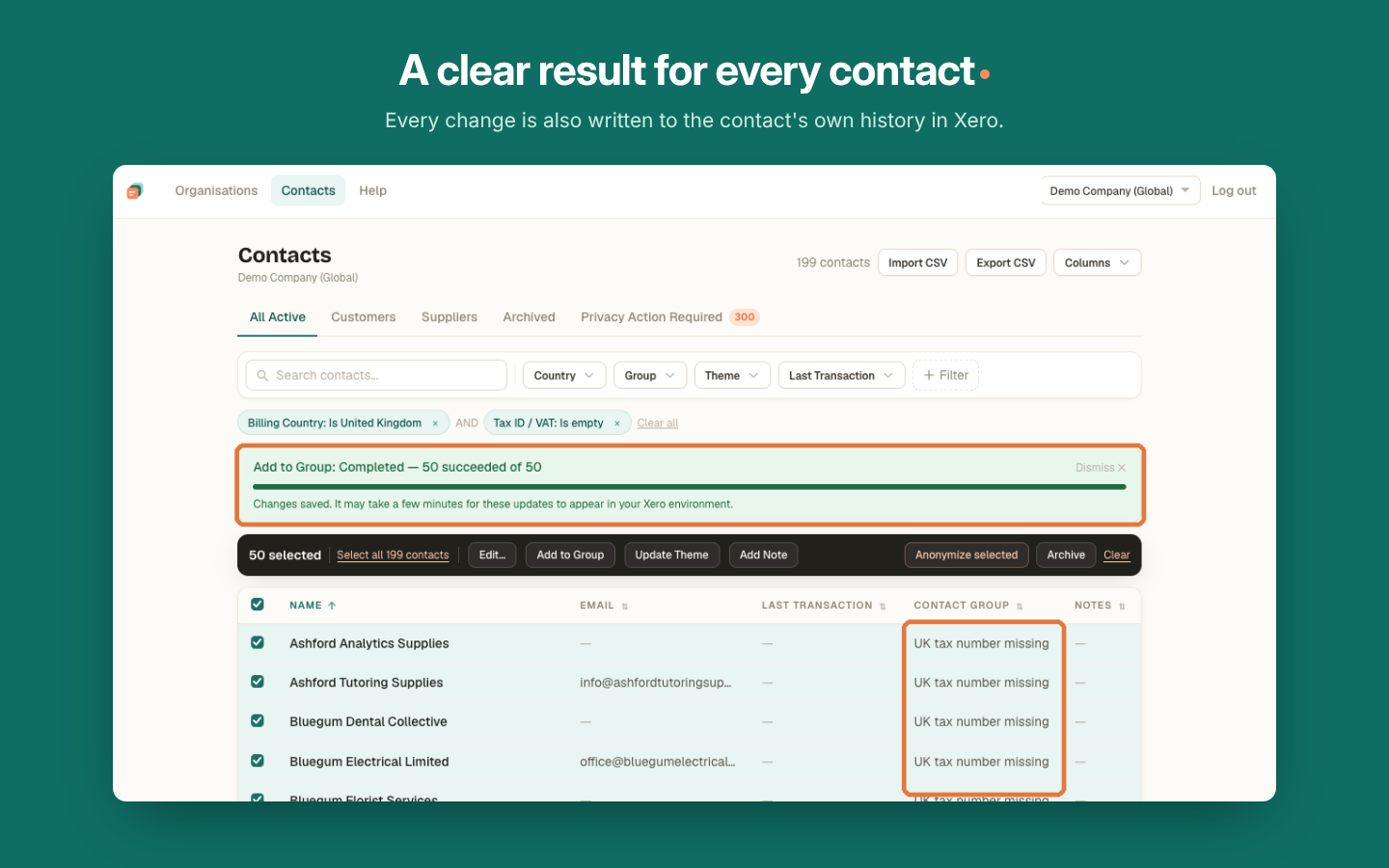 Screenshot 4 for app Bulk Contact Manager