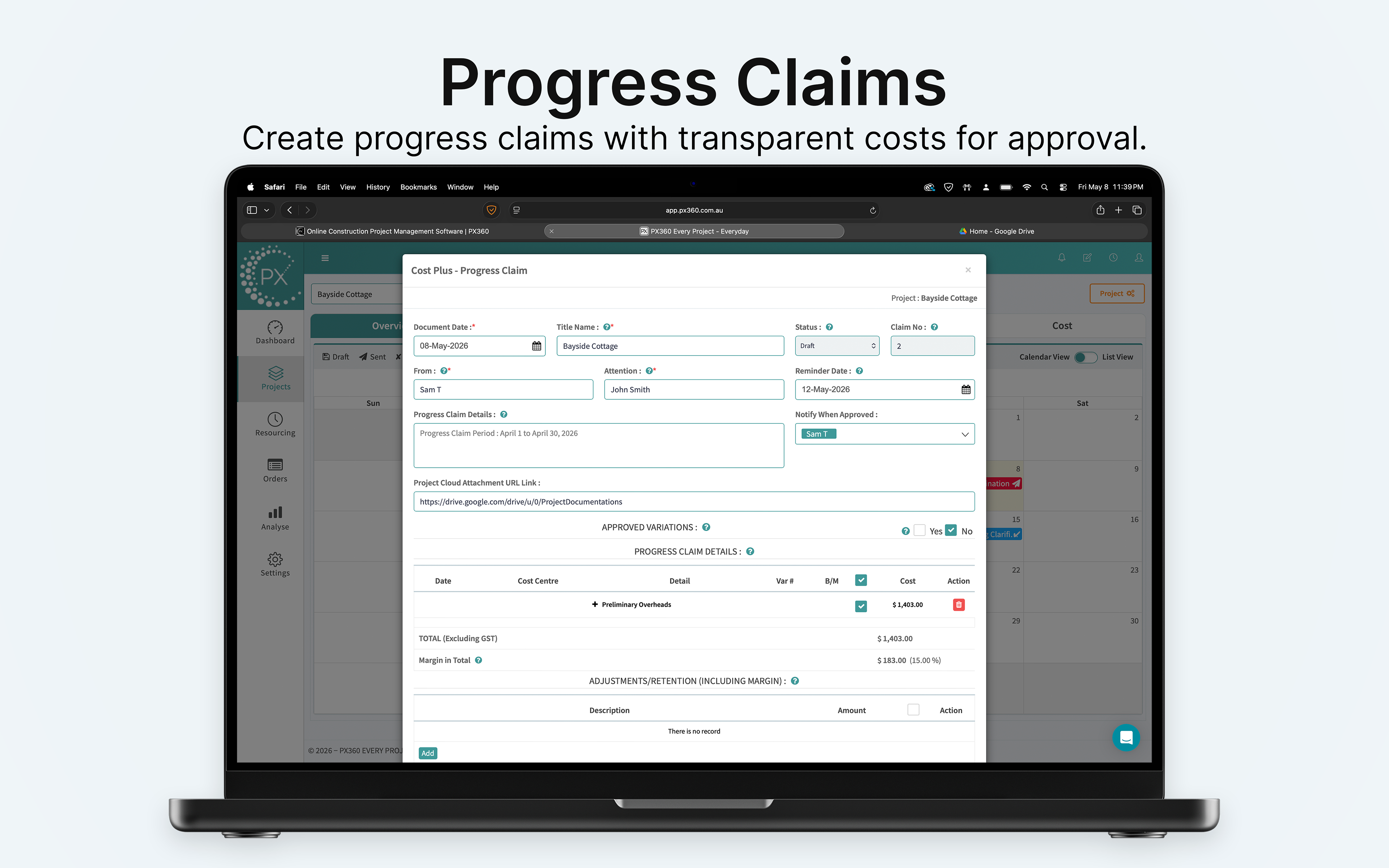 Screenshot 4 for app PX360 Project Manager