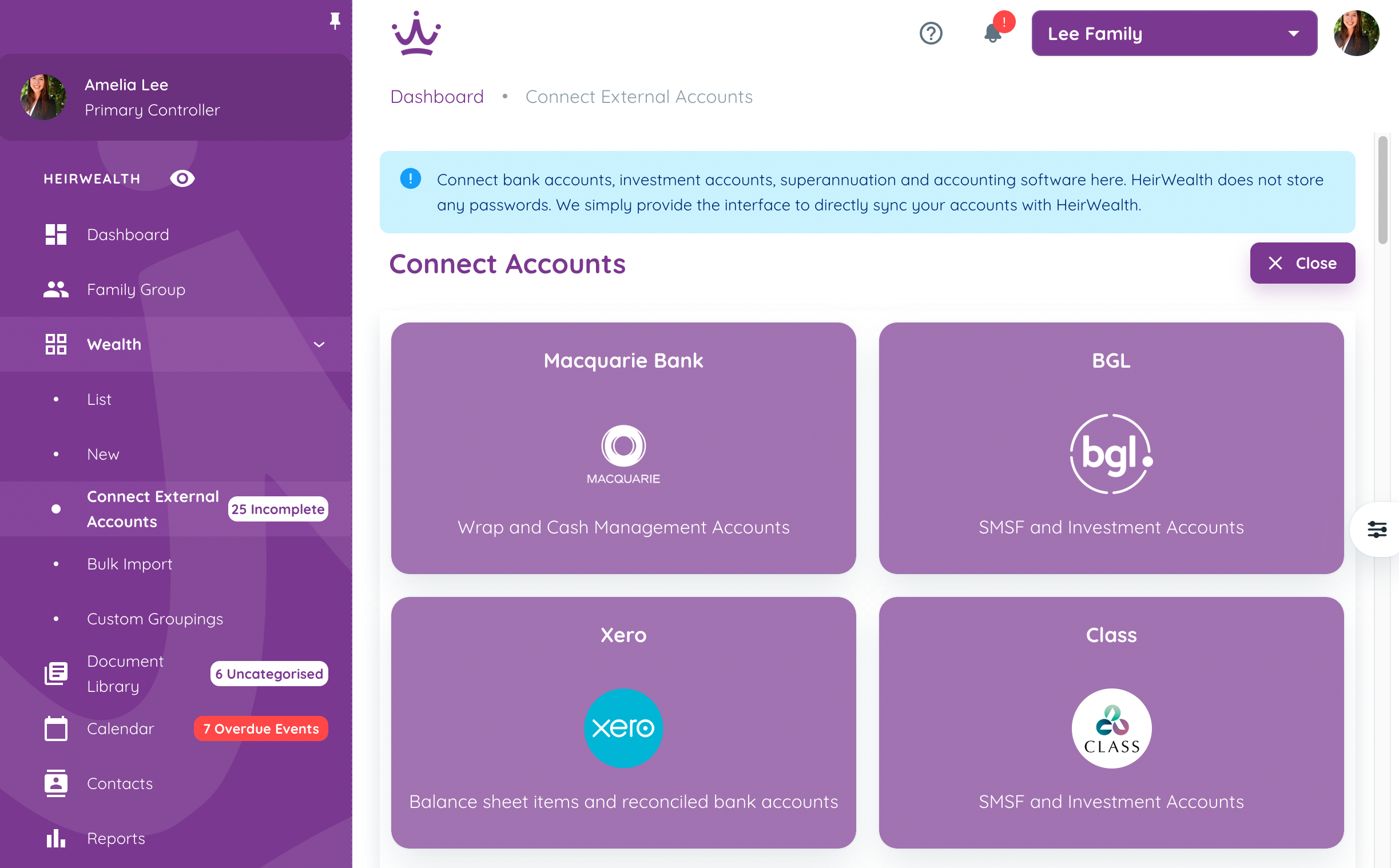 Screenshot 1 for app HeirWealth