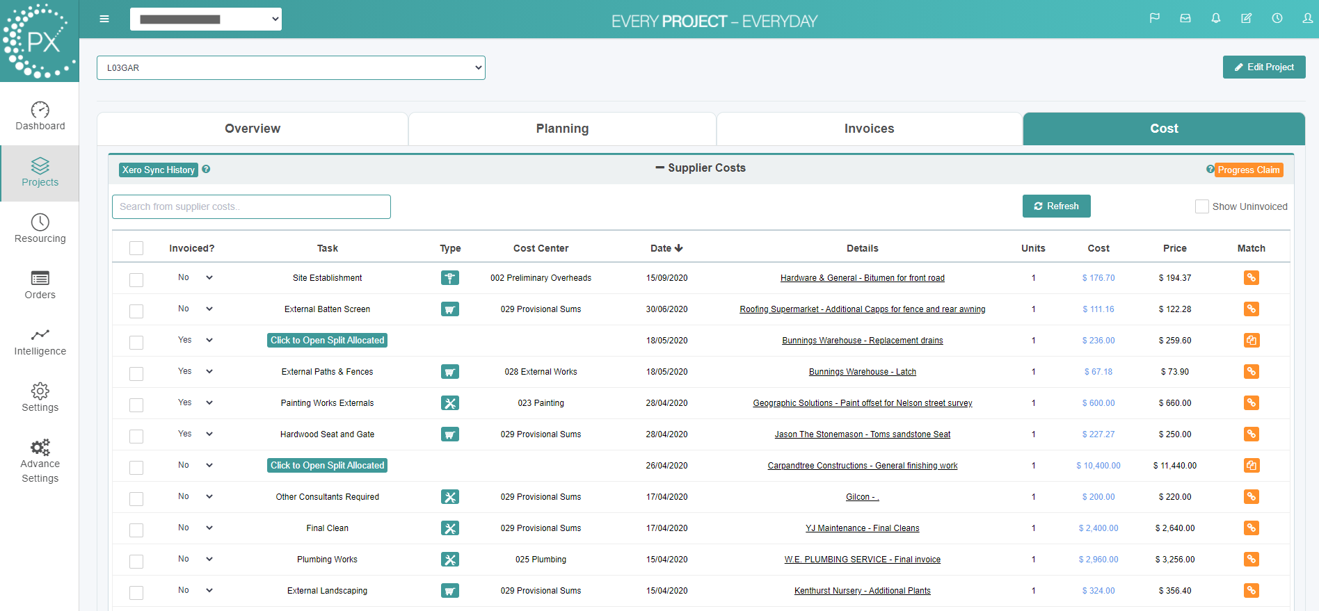 Screenshot 3 for app PX360 Project Manager