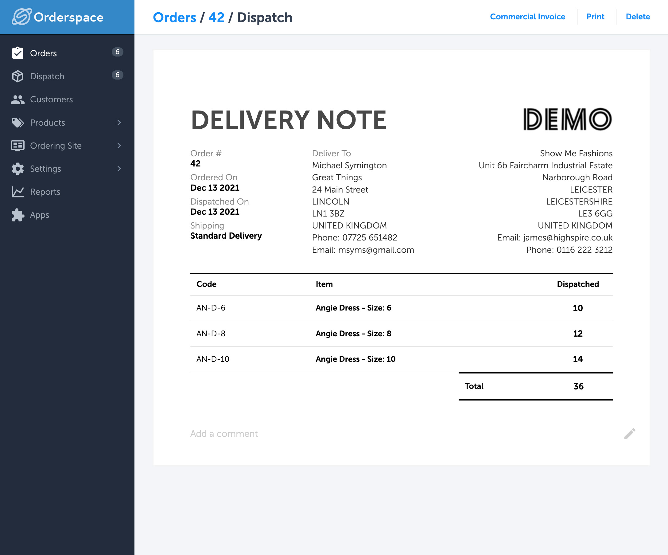 Screenshot 4 for app Orderspace