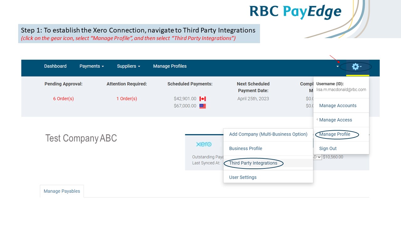 Screenshot 1 for app RBC PayEdge