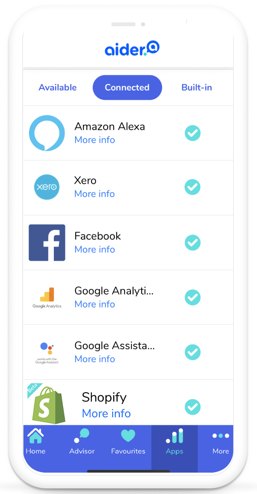 Aider with Xero and other Apps