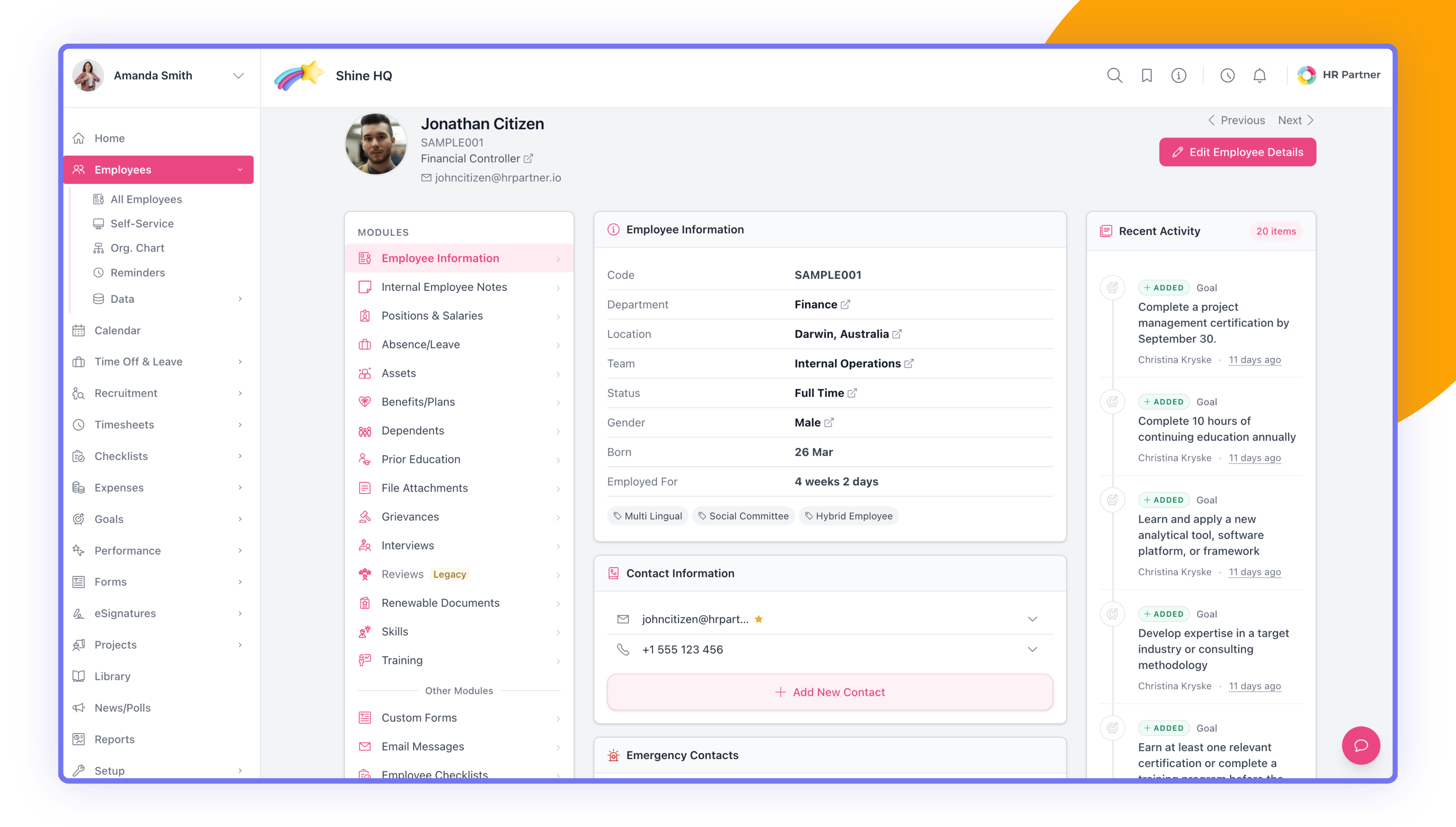 Screenshot 2 for app HR Partner