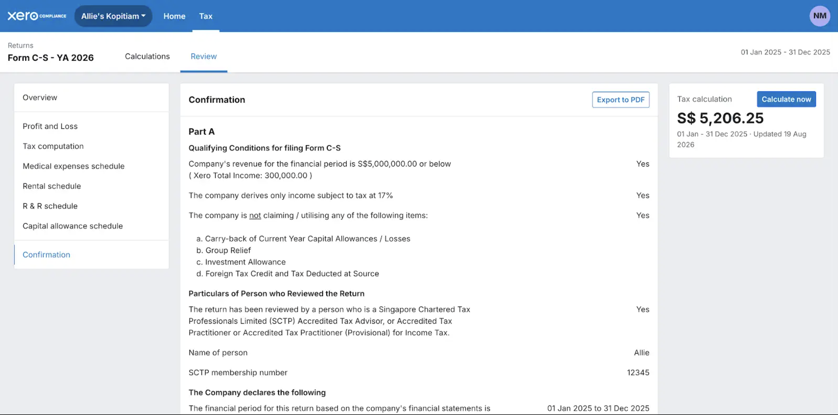 Screenshot 1 for app Xerο Compliance Singapore