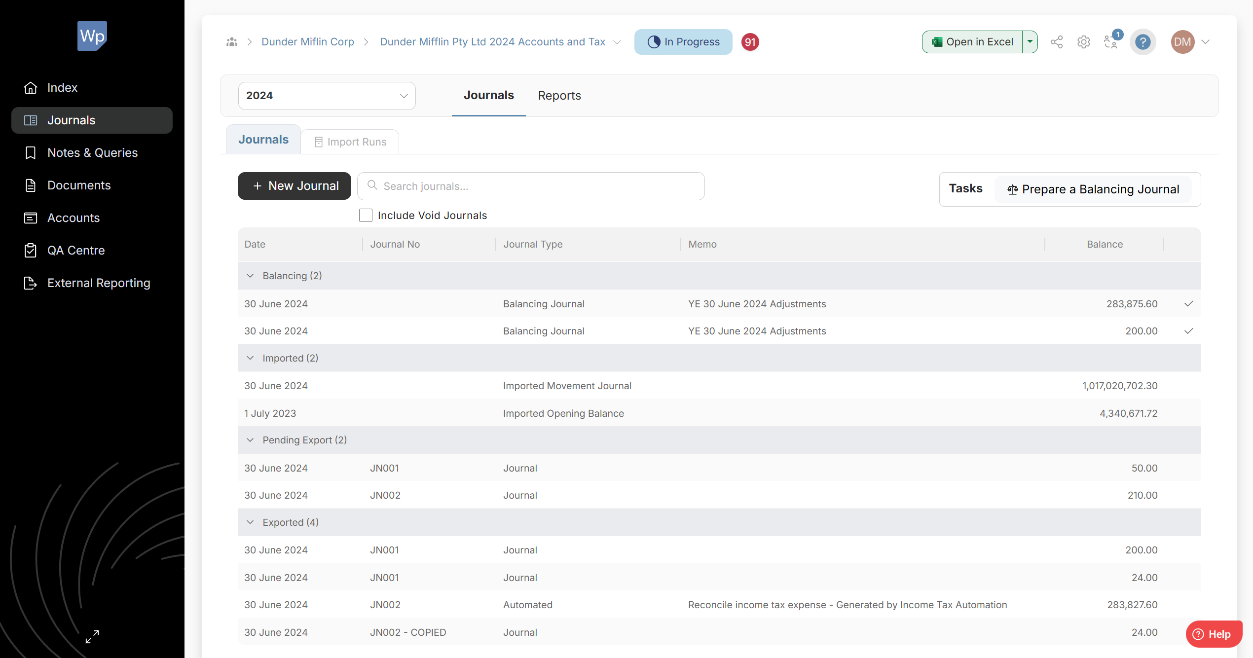 Screenshot 3 for app Active Workpapers