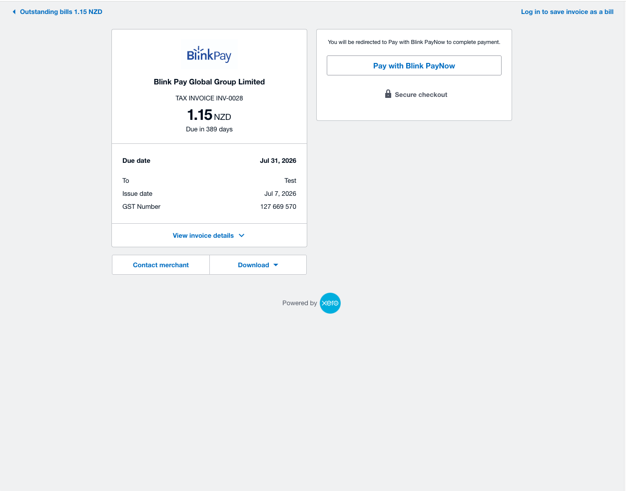 Screenshot 1 for app Blink PayNow