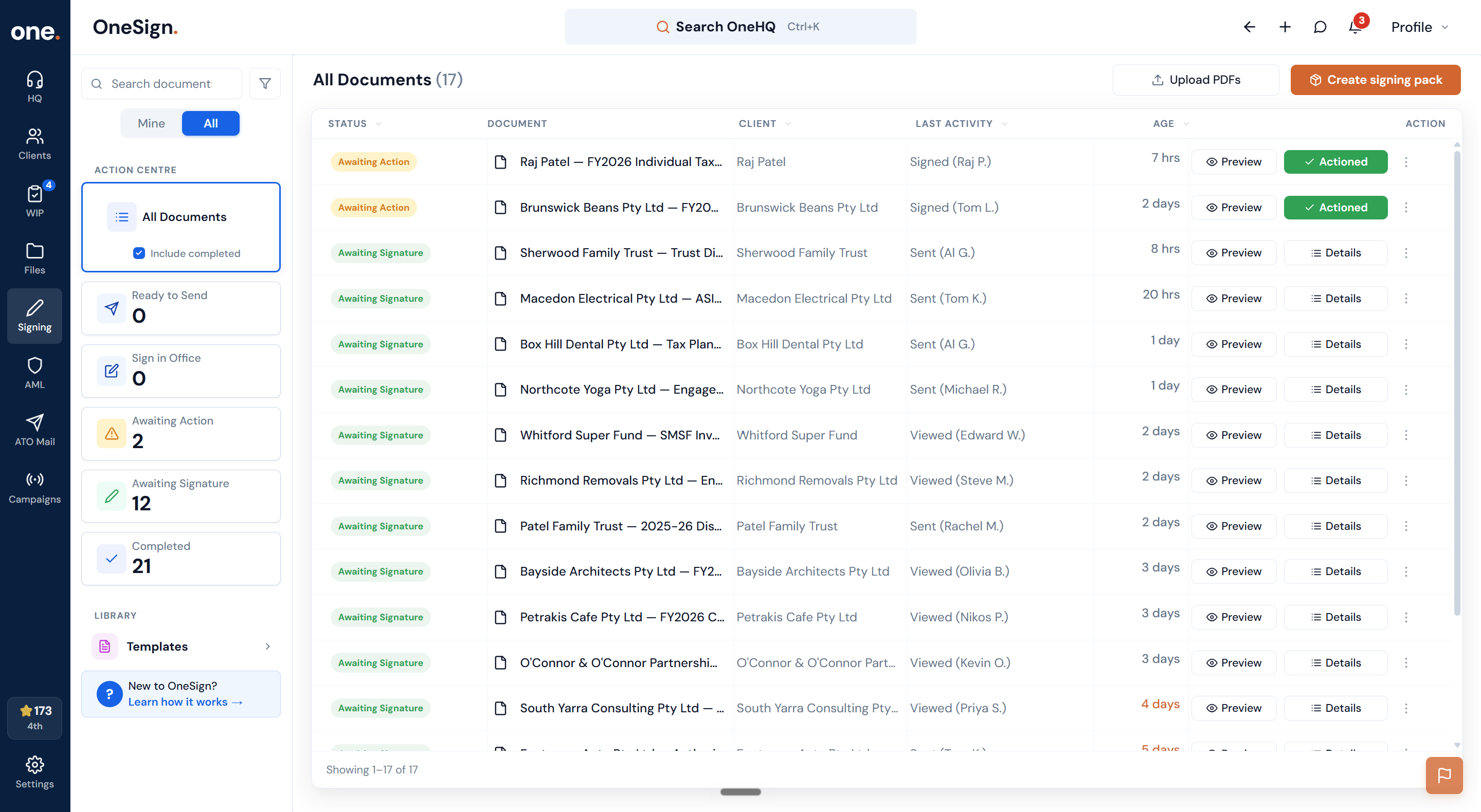 Screenshot 2 for app OneHQ