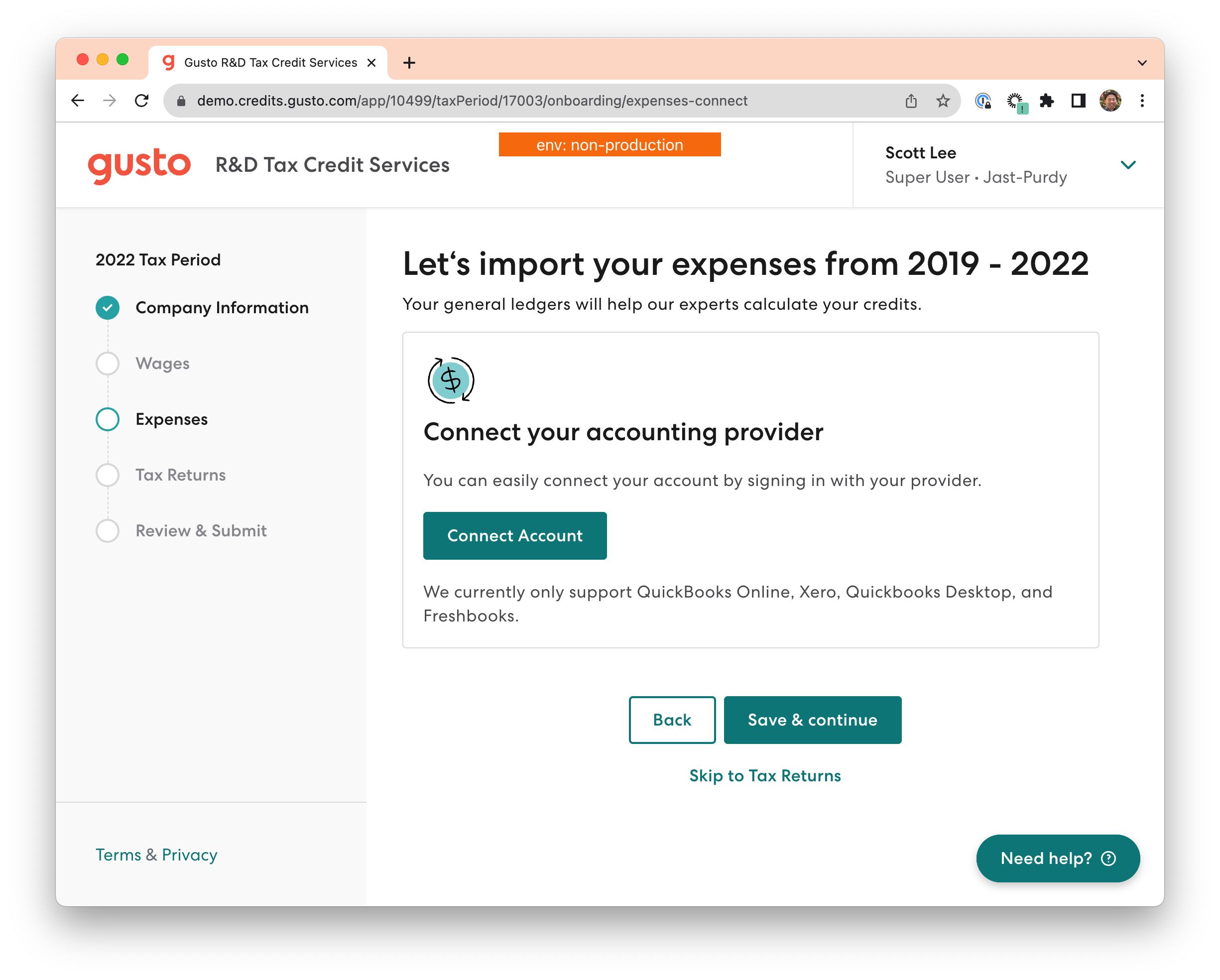 Screenshot 3 for app Gusto R&D Tax Credit Services