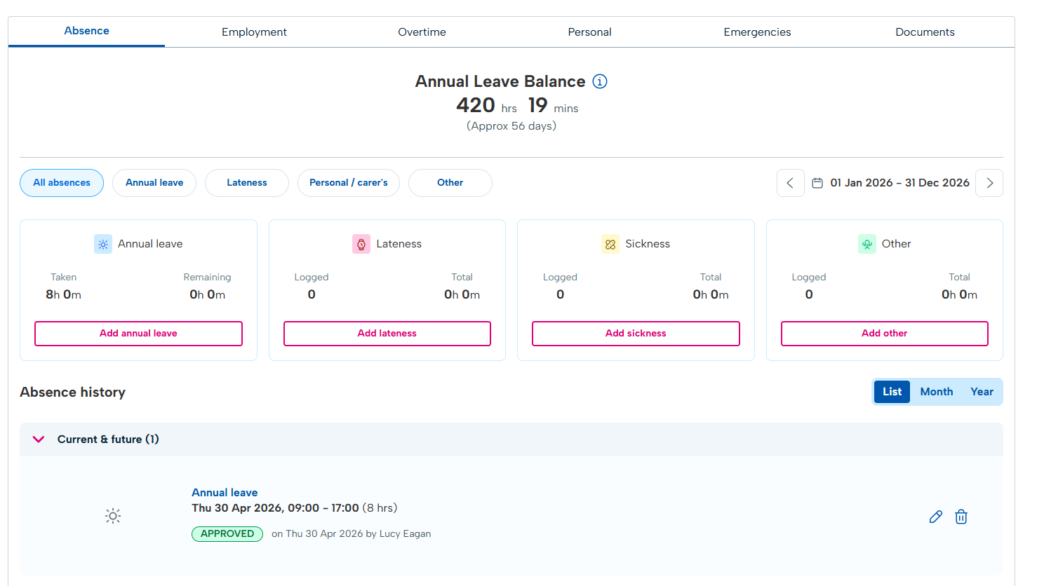 Screenshot 5 for app BrightHR