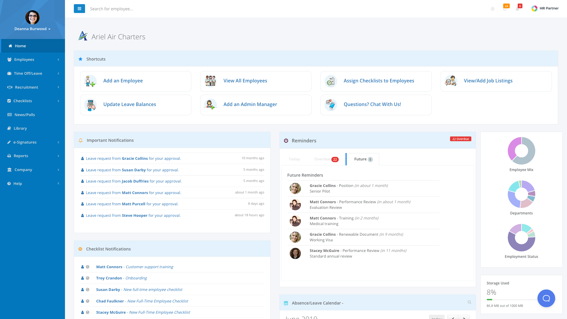 Screenshot 1 for app HR Partner