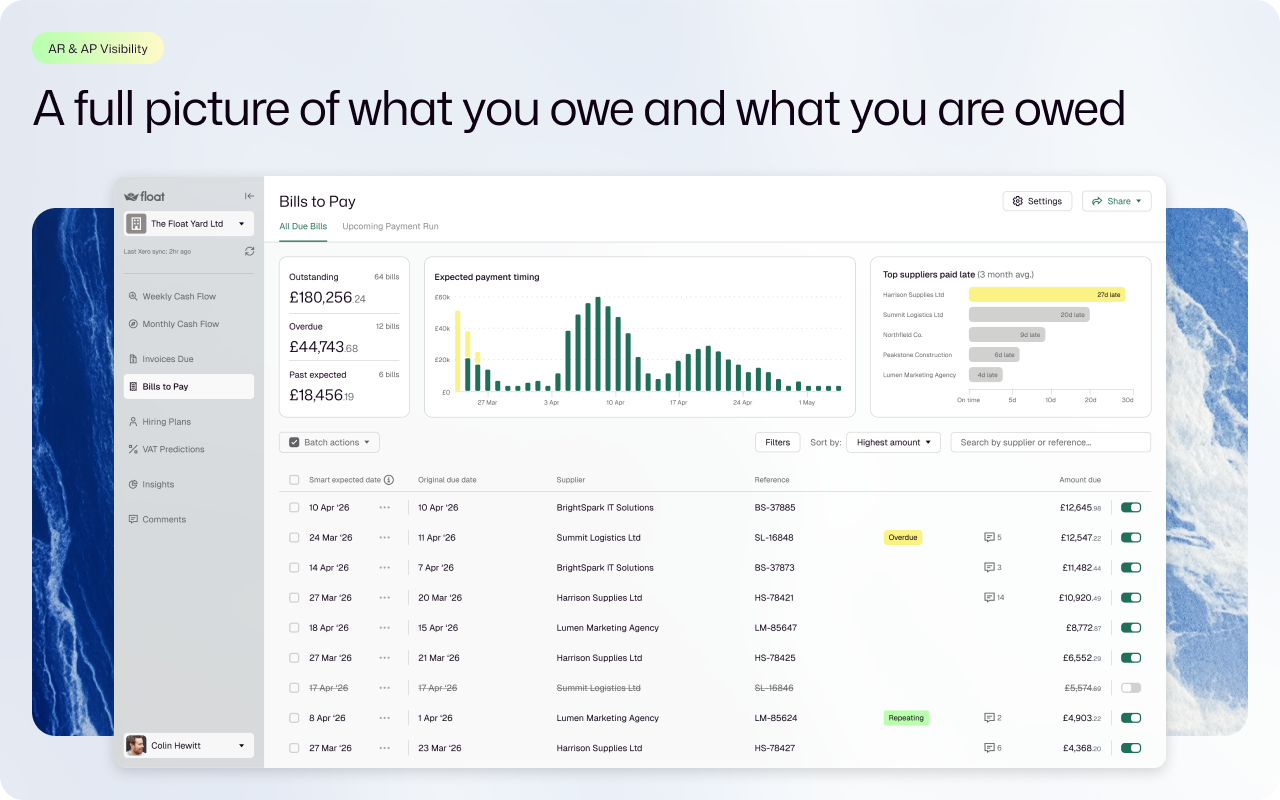 Screenshot 3 for app Float Cashflow Forecasting