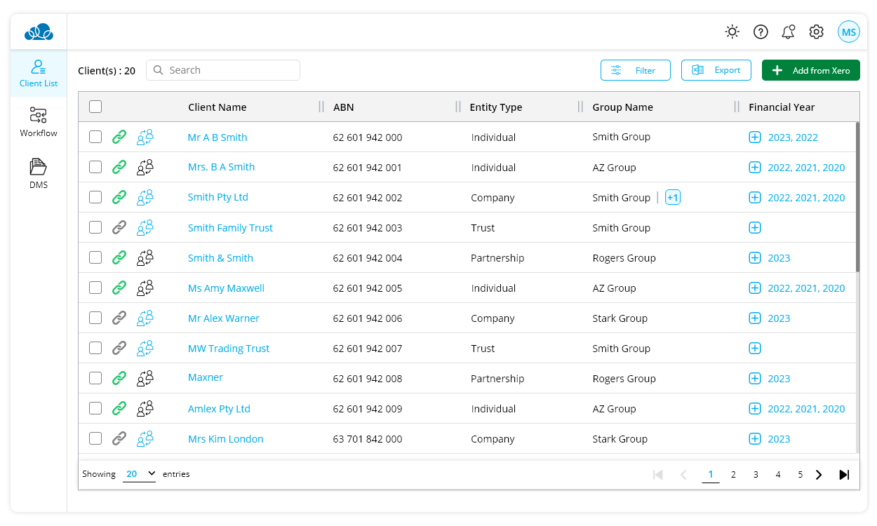 Screenshot 1 for app Tax Sorted Workpapers