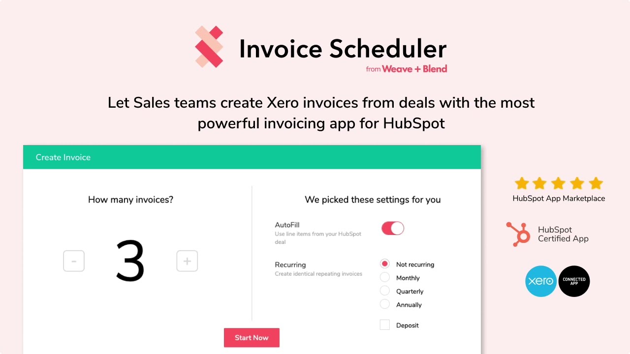 Invoice Scheduler for HubSpot