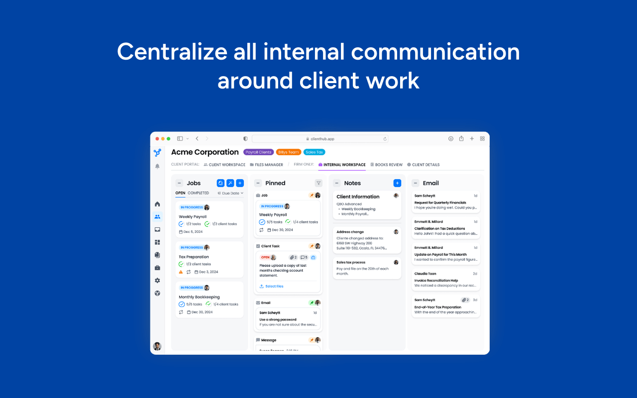 Screenshot 2 for app Client Hub