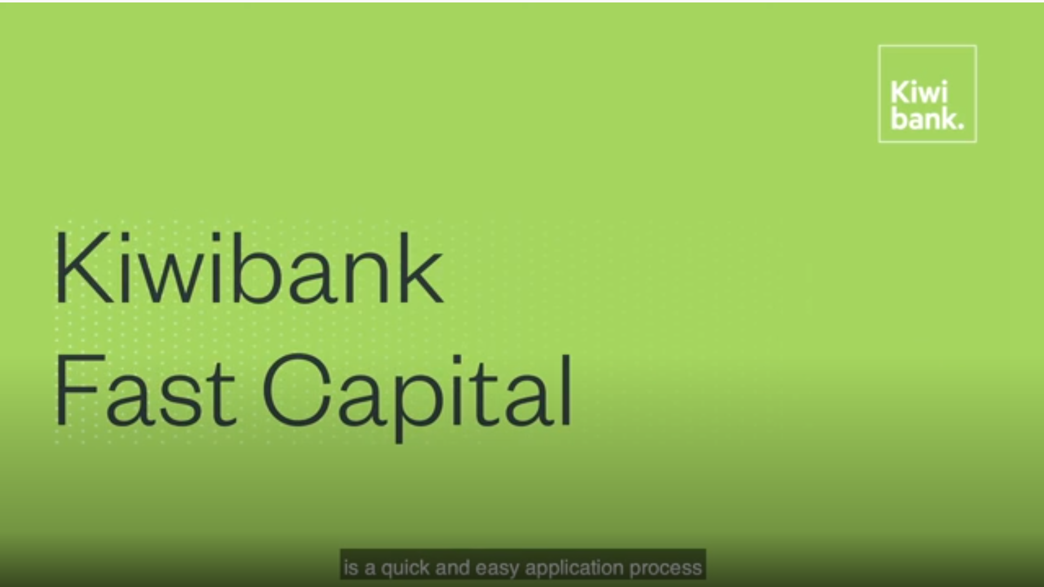 Kiwibank Fast Capital