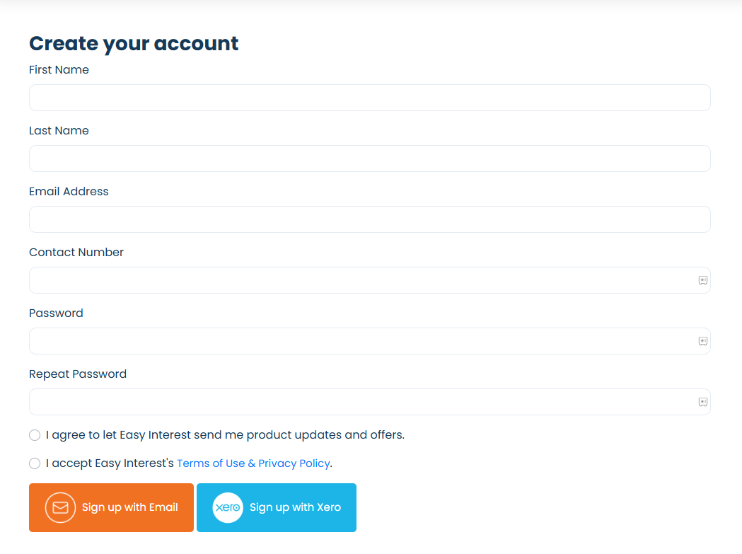 Screenshot 1 for app EasyInterest