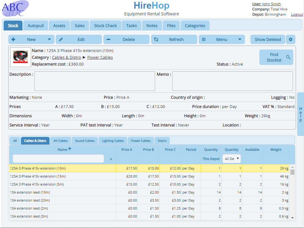Screenshot 4 for app HireHop Equipment Rental Software
