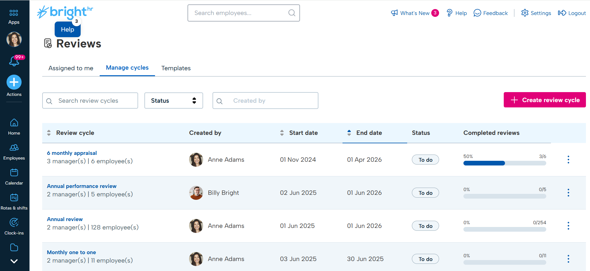 Screenshot 1 for app BrightHR