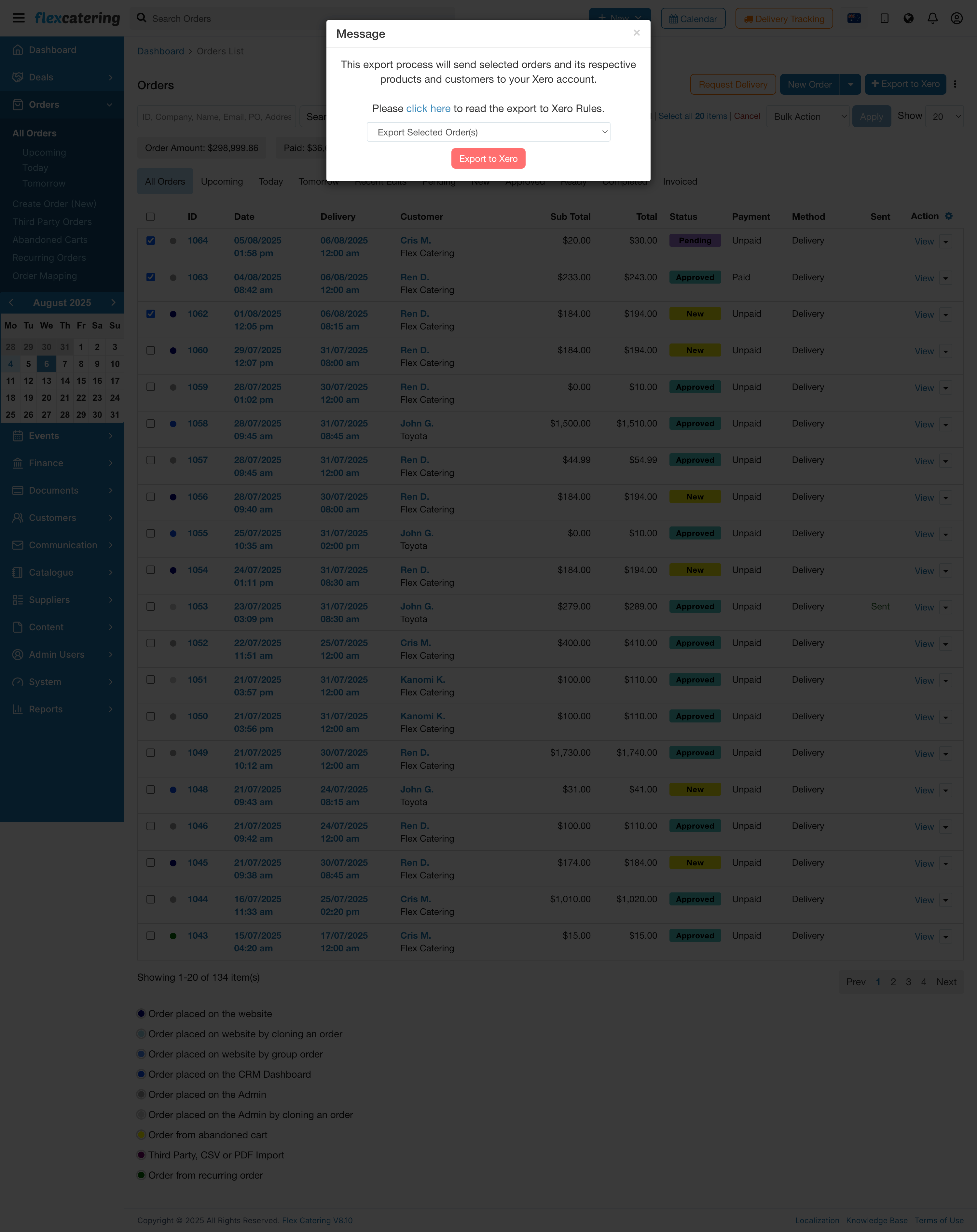 Screenshot 1 for app Flex Catering