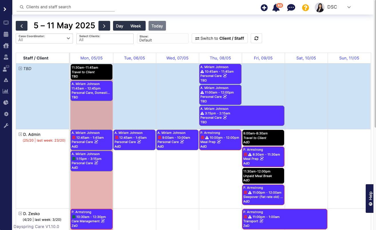 Screenshot 2 for app DayspringCare Software