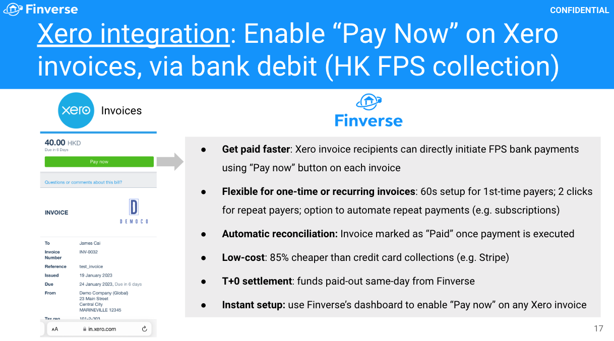 Screenshot 1 for app Finverse Payments