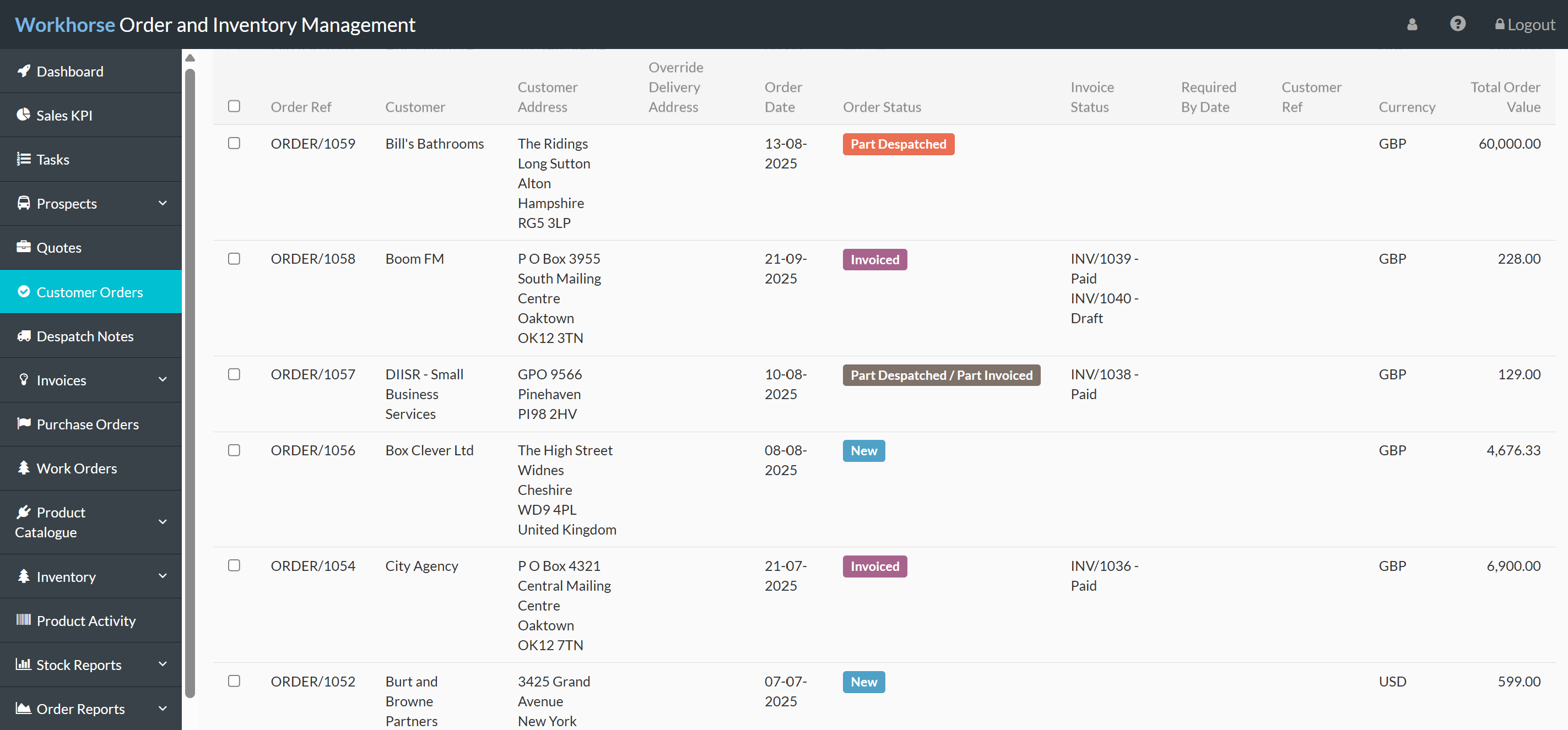 Screenshot 2 for app Workhorse Order & Inventory Management