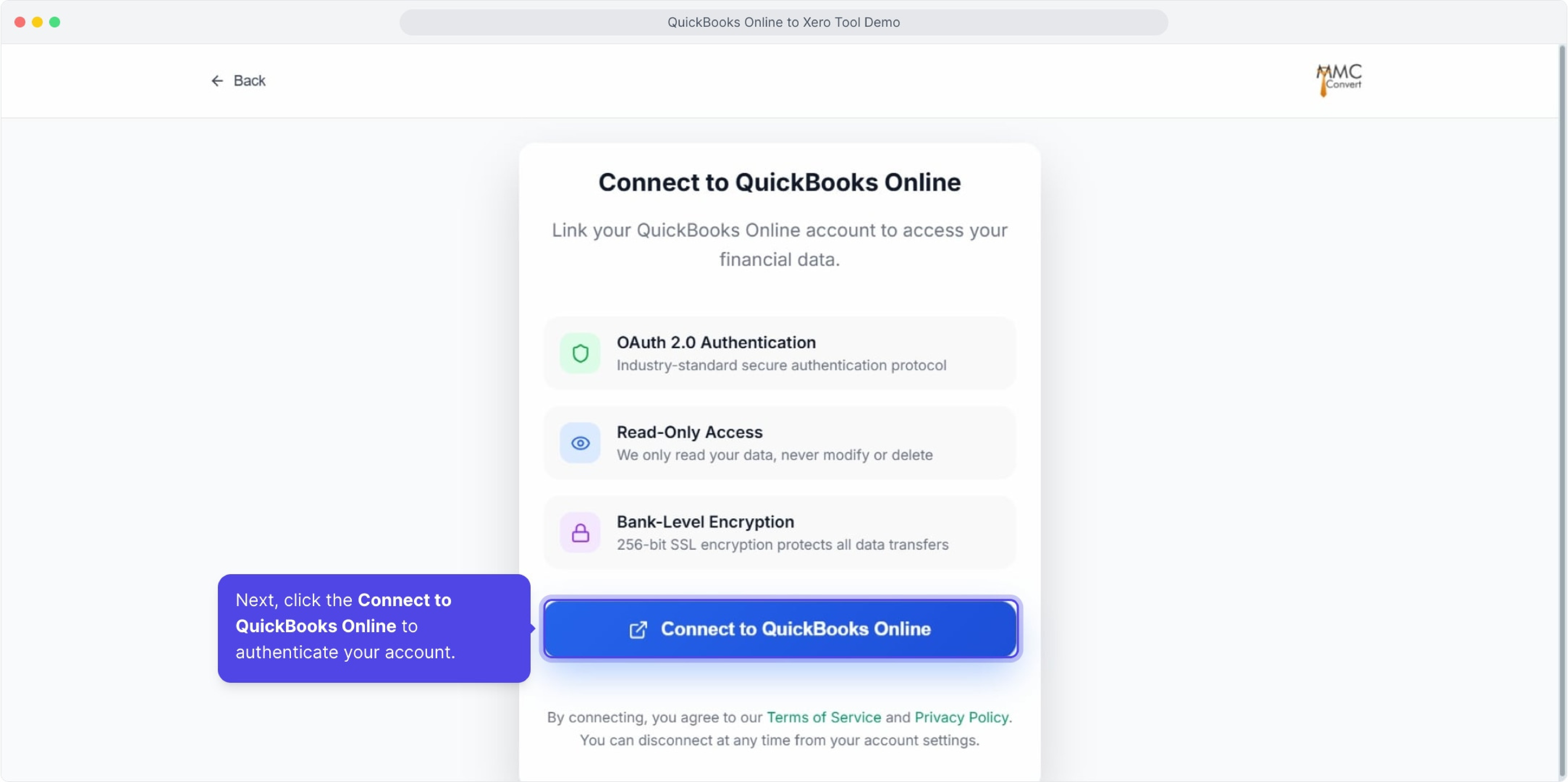 Screenshot 4 for app Migrate from QBO (by MMC Convert)