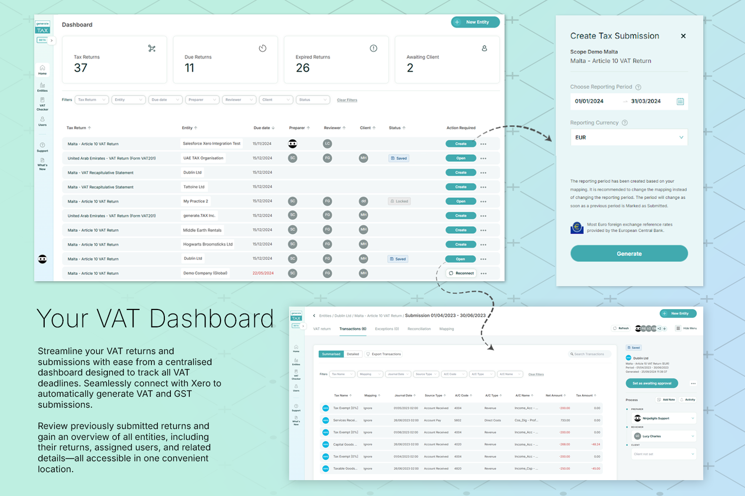 Screenshot 1 for app generate.TAX