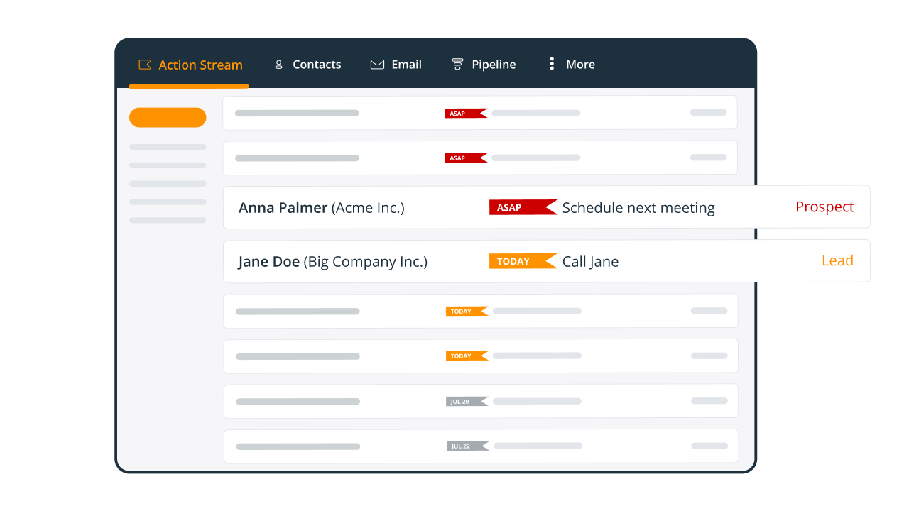 Screenshot 1 for app OnePageCRM