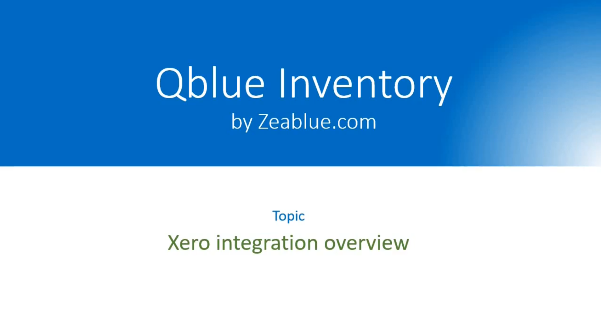 Qblue Inventory Management
