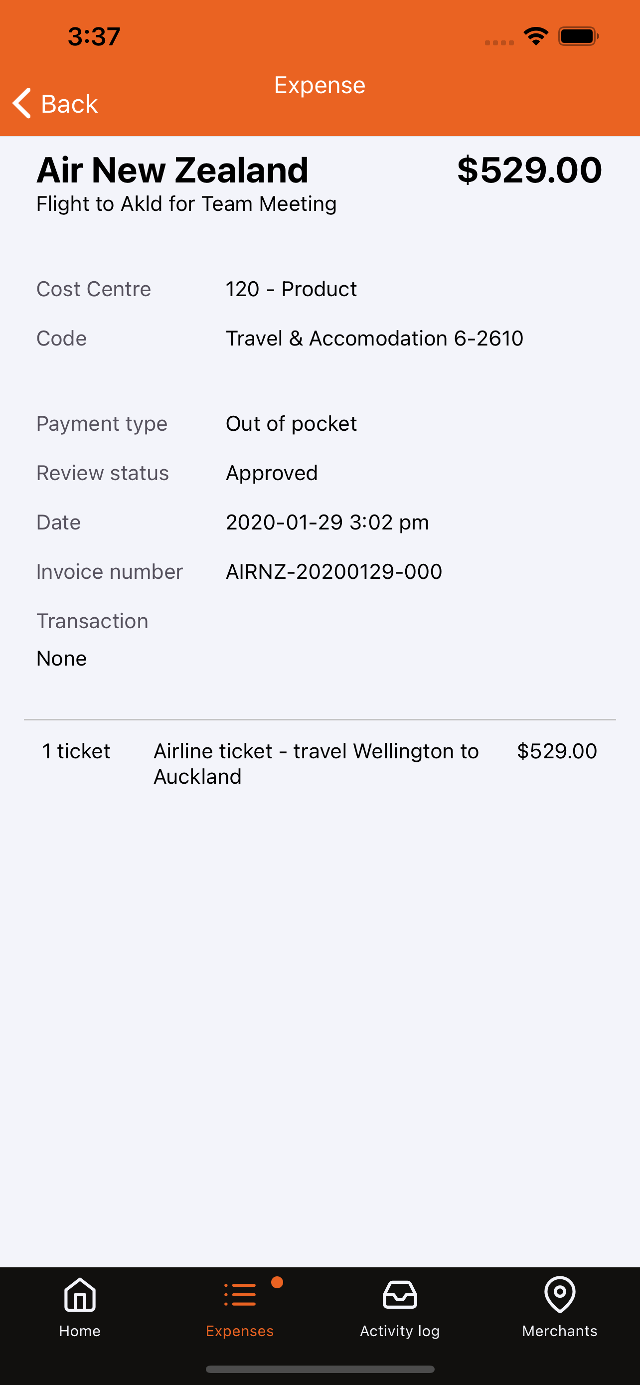 Screenshot 2 for app RIPA Expenses