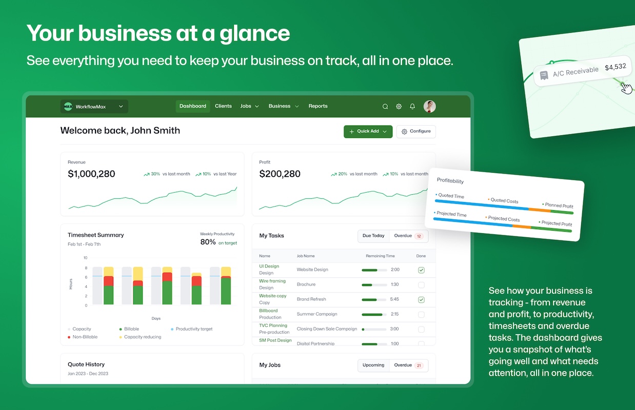 Screenshot 1 for app WorkflowMAX