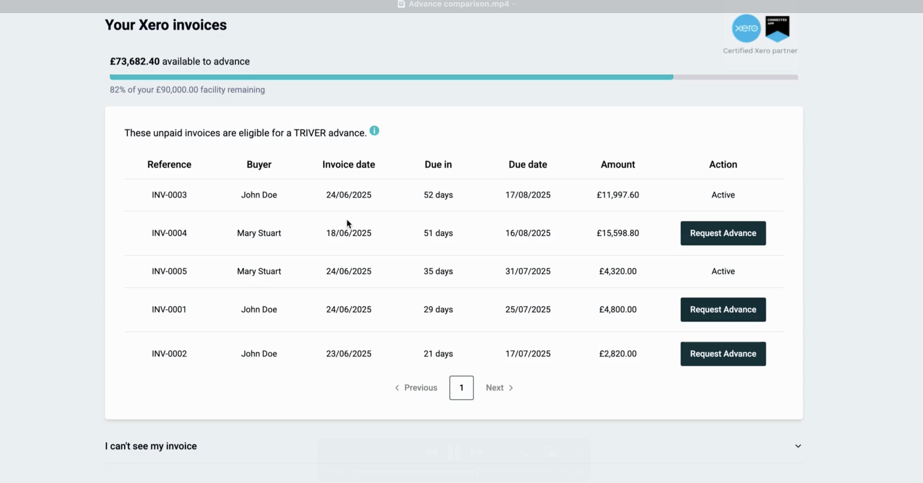 Screenshot 1 for app TRIVER