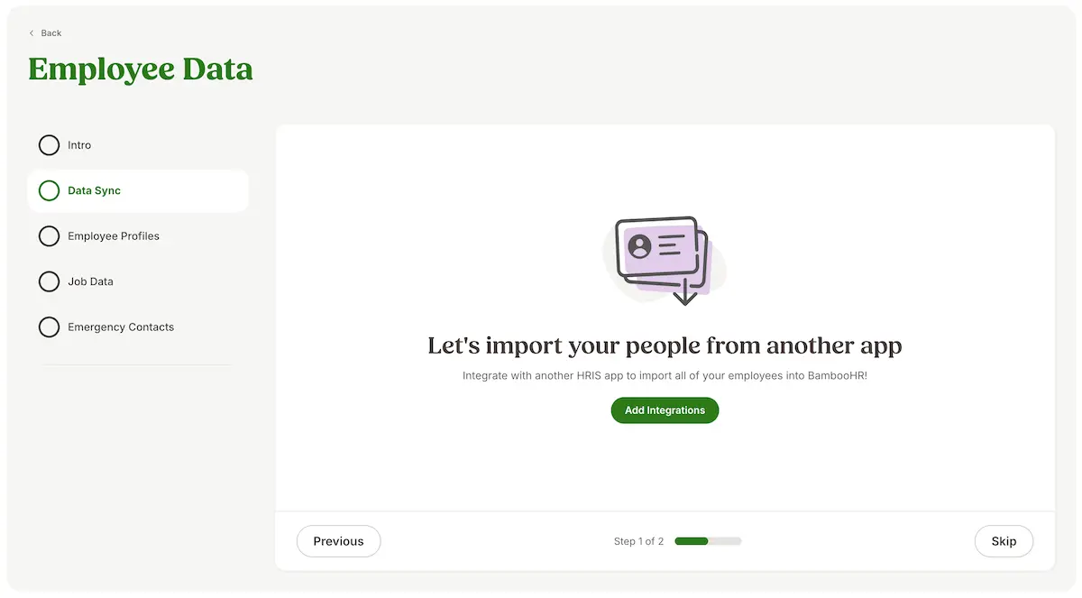 Screenshot 1 for app BambooHR (Payroll)