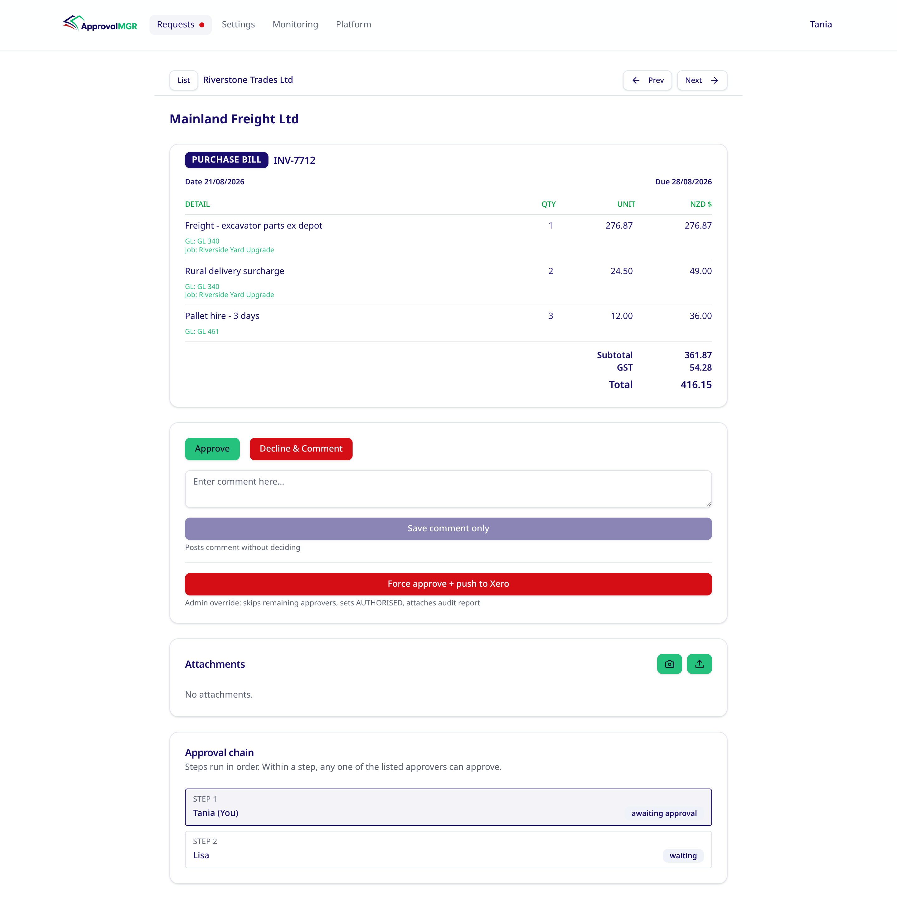Screenshot 3 for app ApprovalMGR