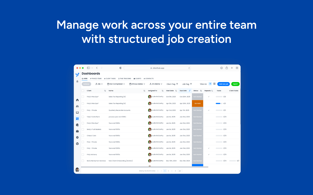 Screenshot 1 for app Client Hub