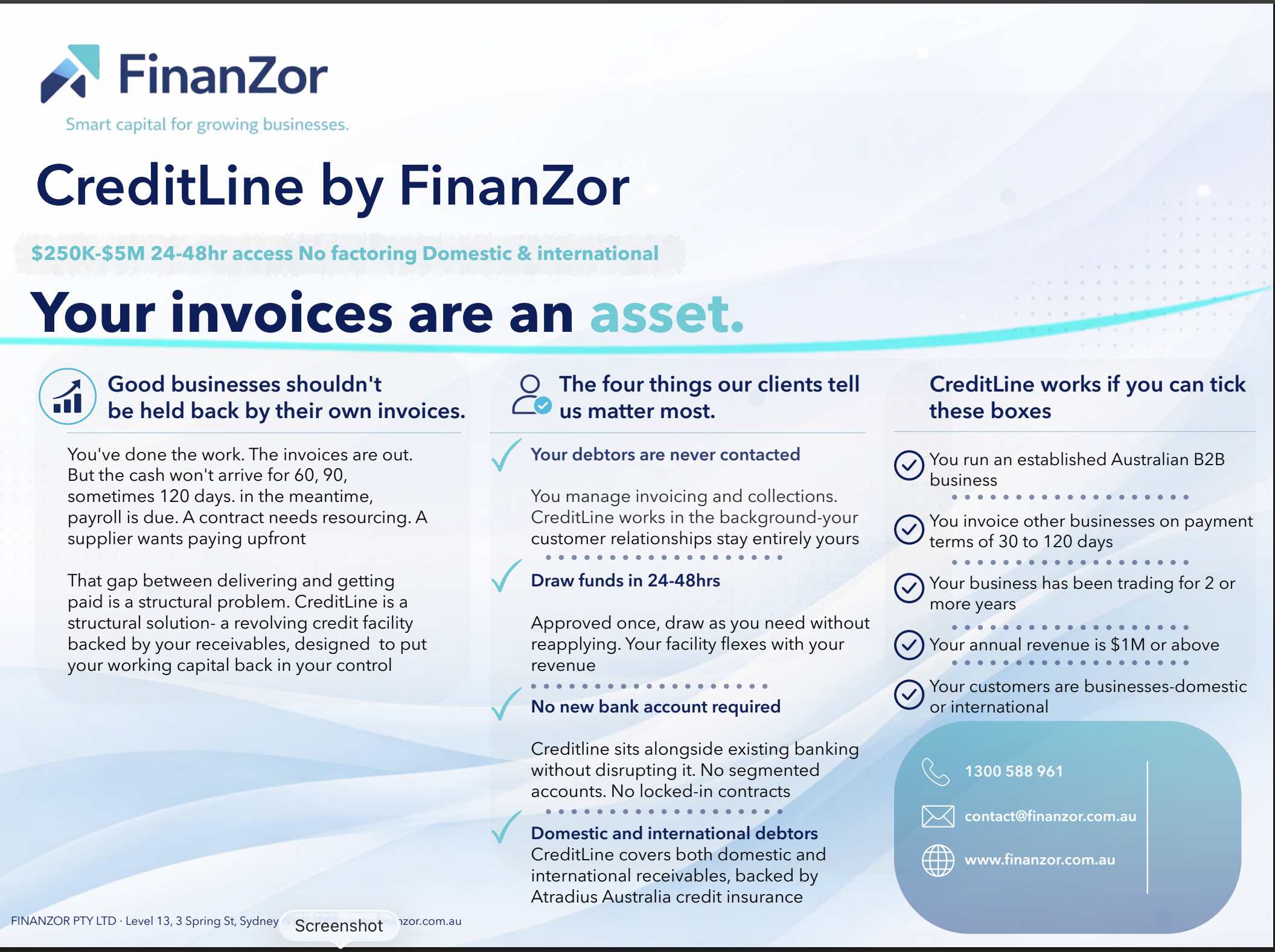 Screenshot 1 for app FinanZor