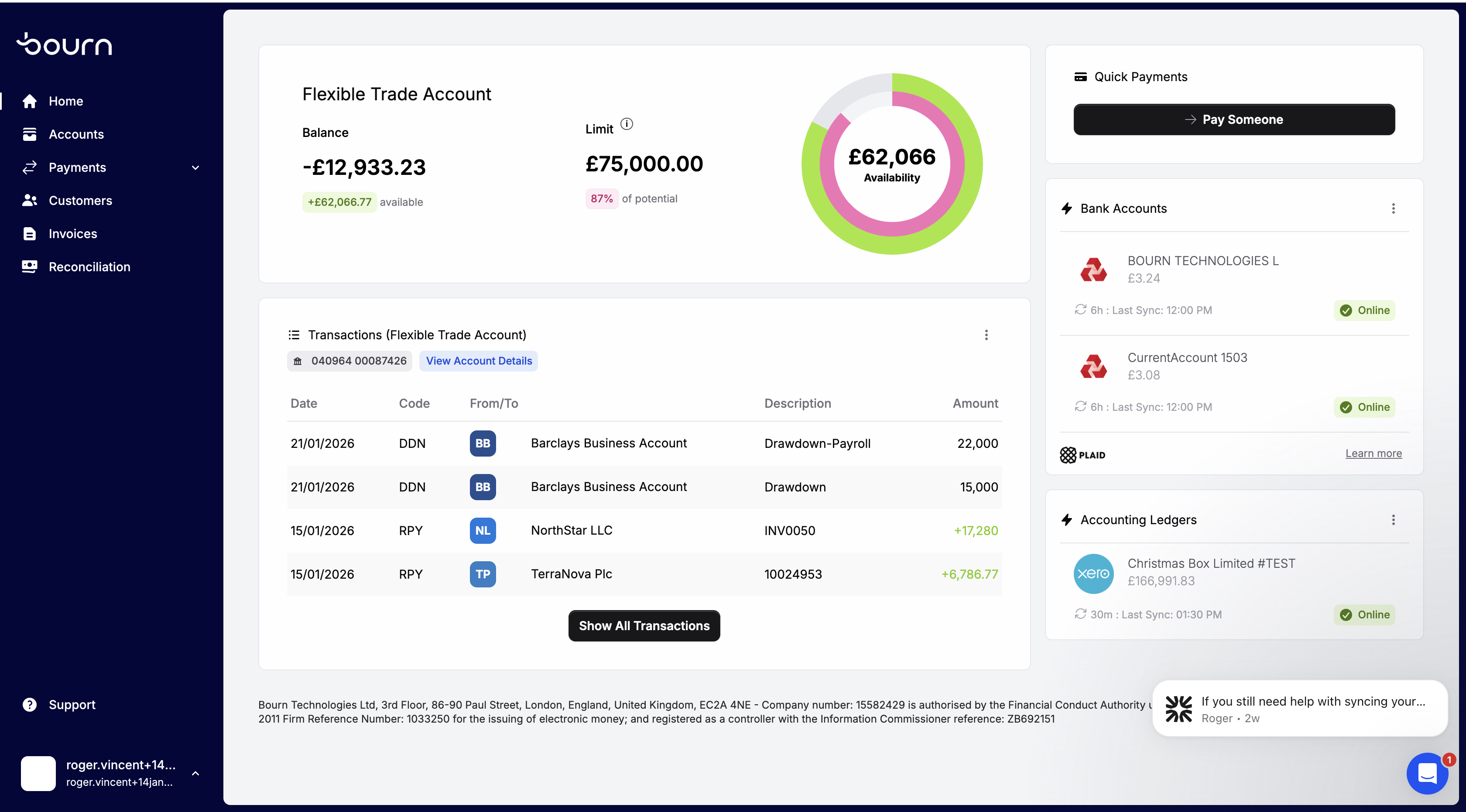 Screenshot 1 for app Bourn