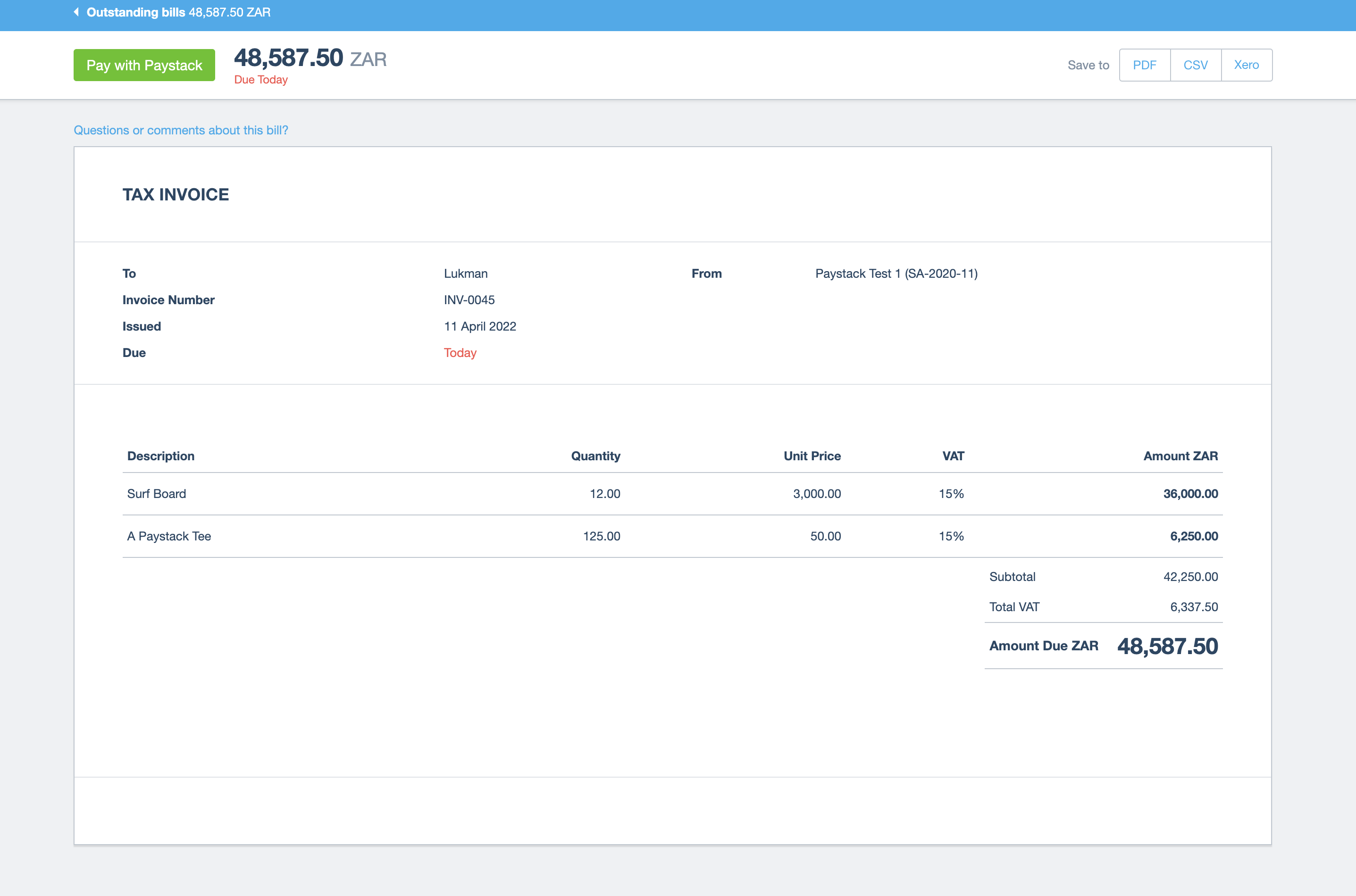 Screenshot 2 for app Paystack