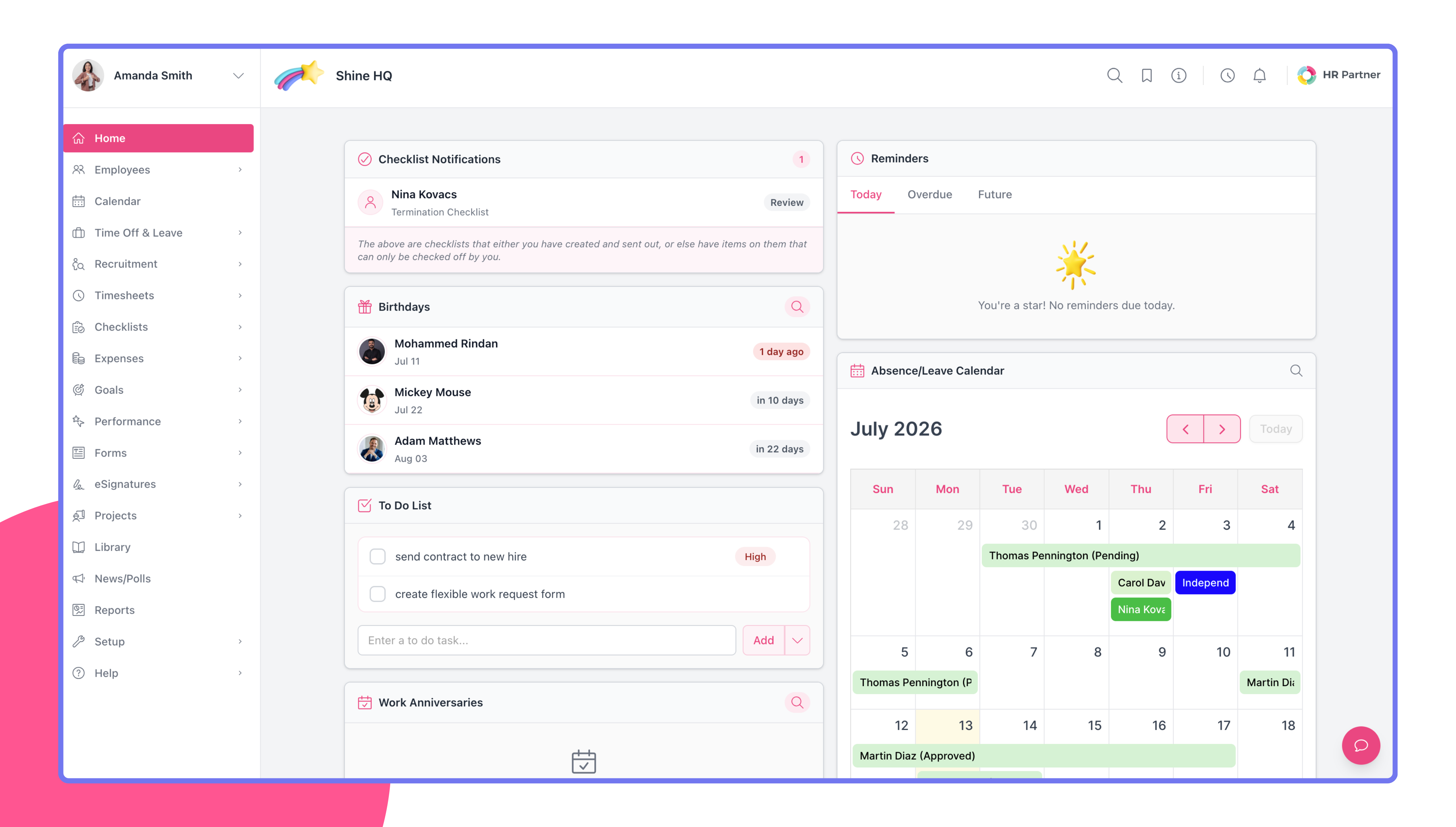 Screenshot 1 for app HR Partner