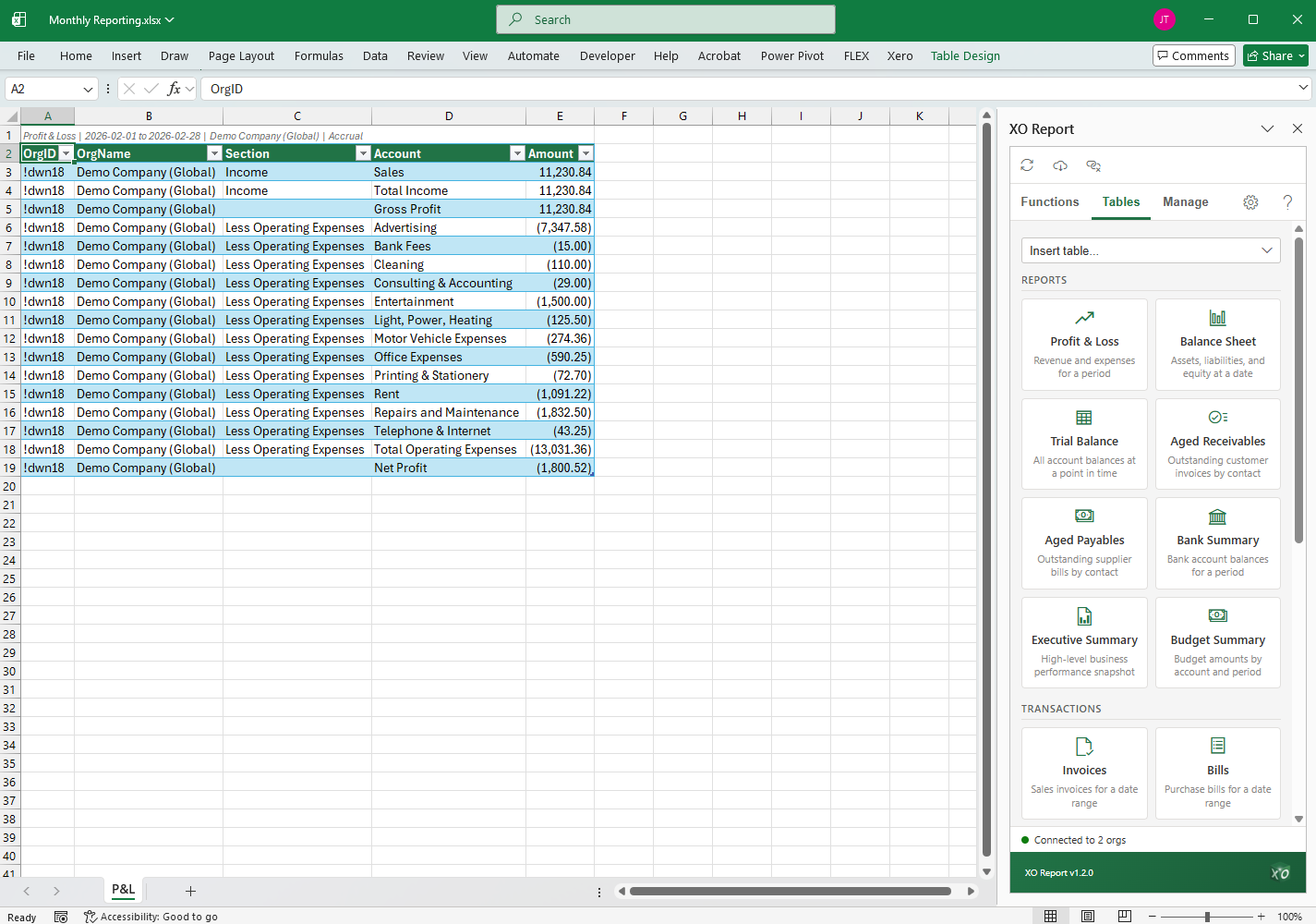 Screenshot 1 for app XO Report