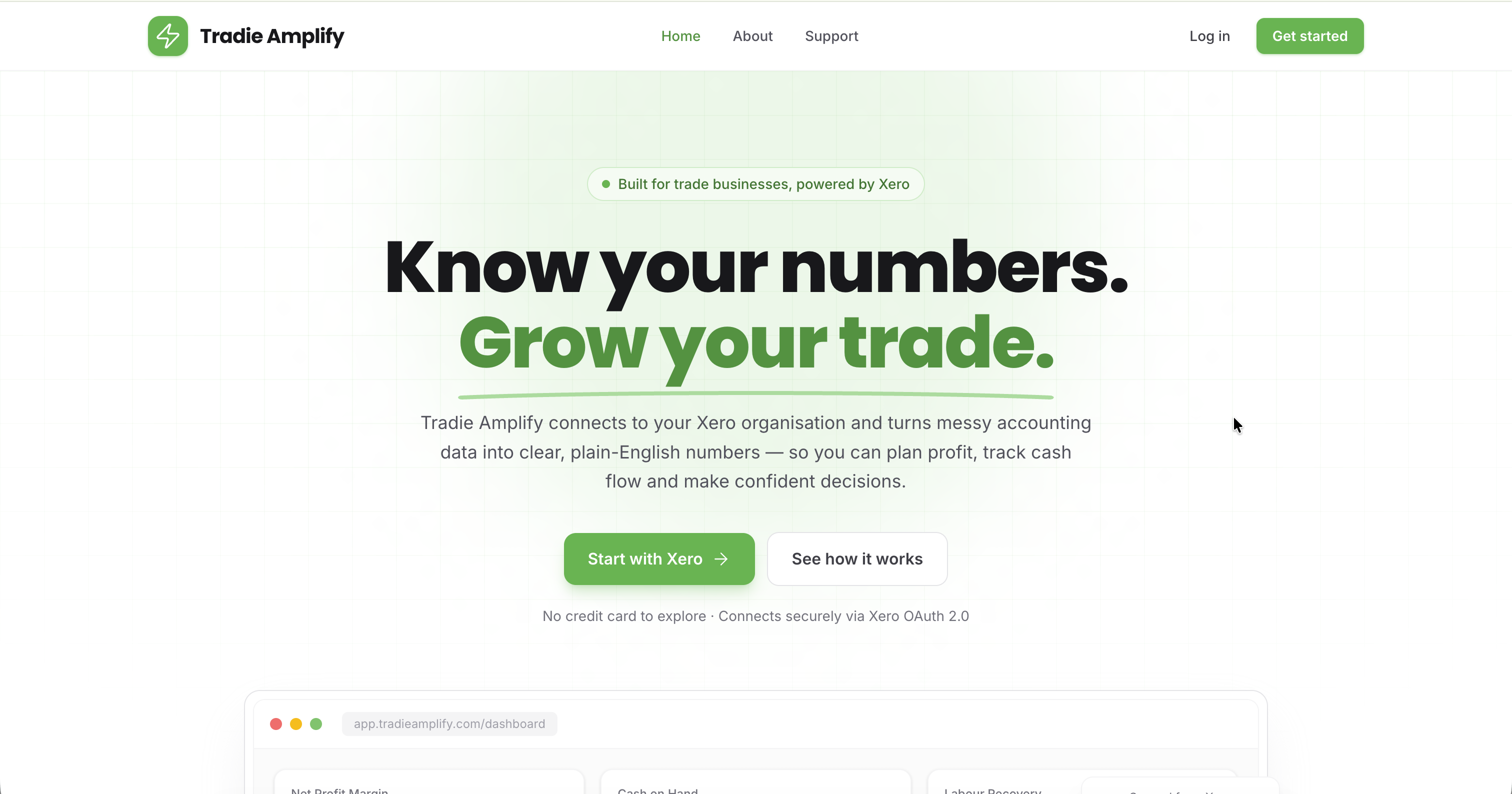 Screenshot 1 for app Tradie Amplify