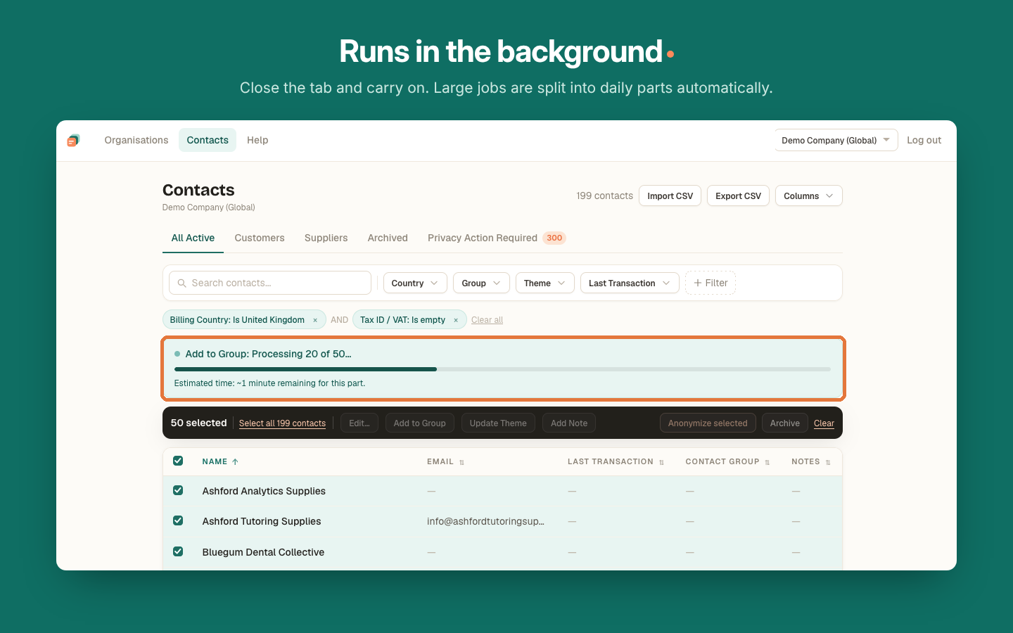 Screenshot 3 for app Bulk Contact Manager