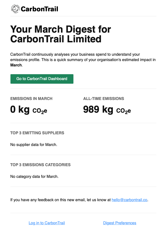 Screenshot 2 for app CarbonTrail