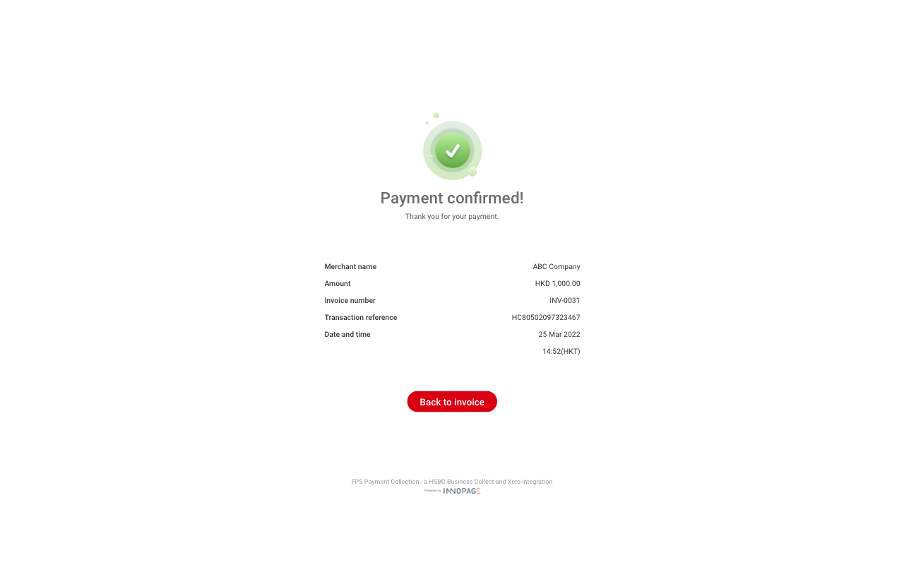 Screenshot 5 of 5 for app FPS Payment Collection (for HSBC Business Collect)