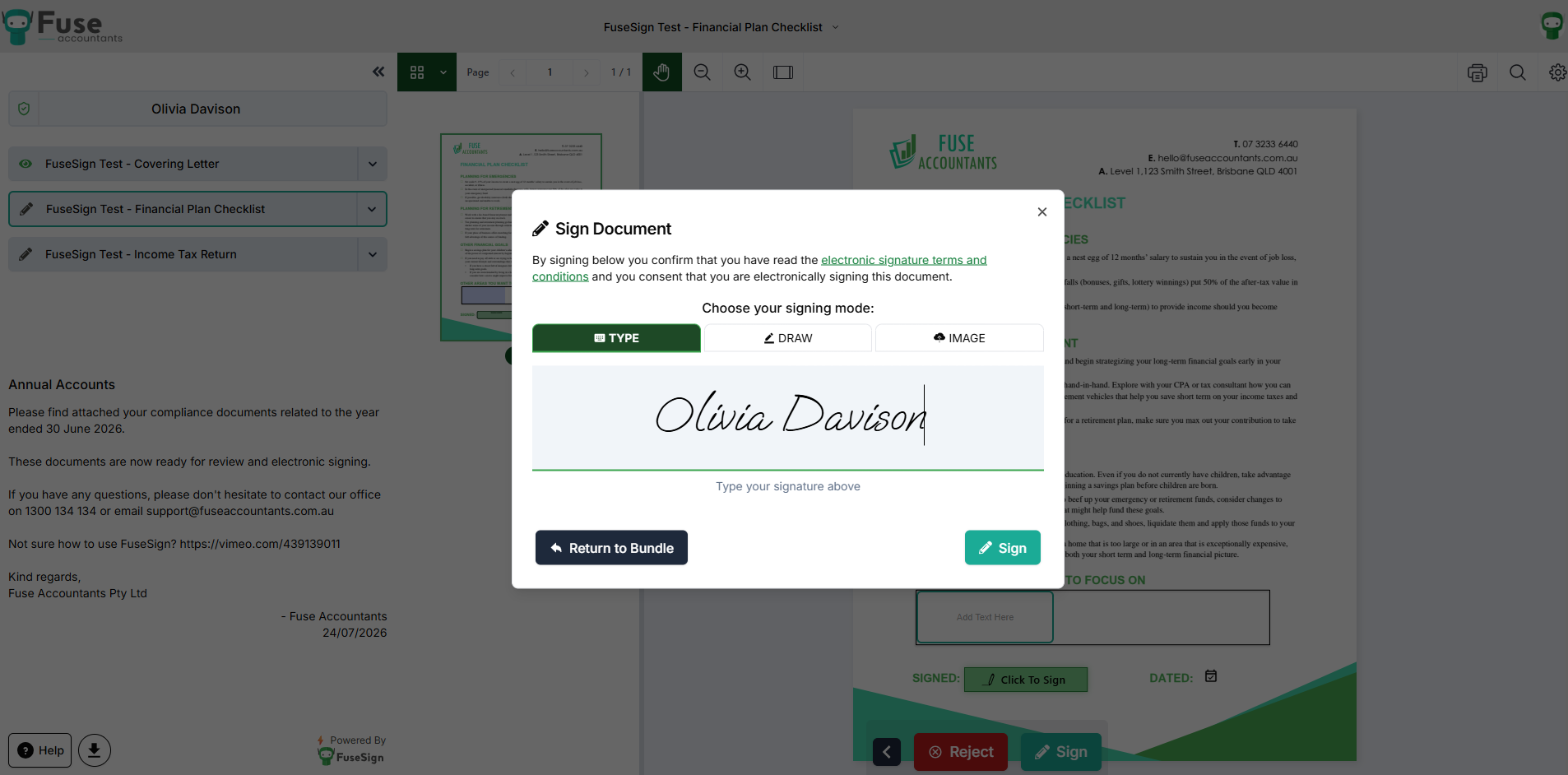 Screenshot 1 for app FuseSign