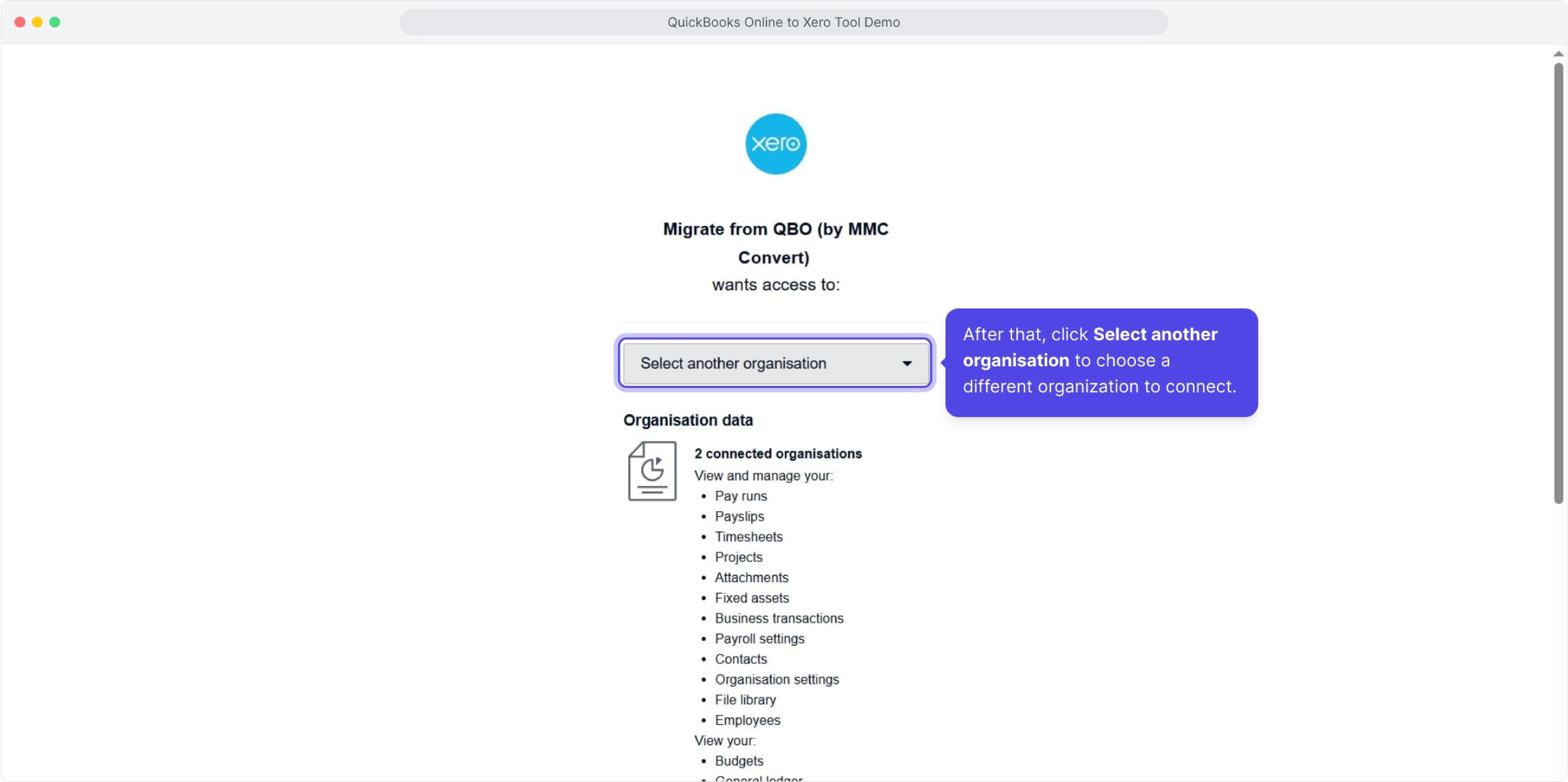 Screenshot 3 for app Migrate from QBO (by MMC Convert)