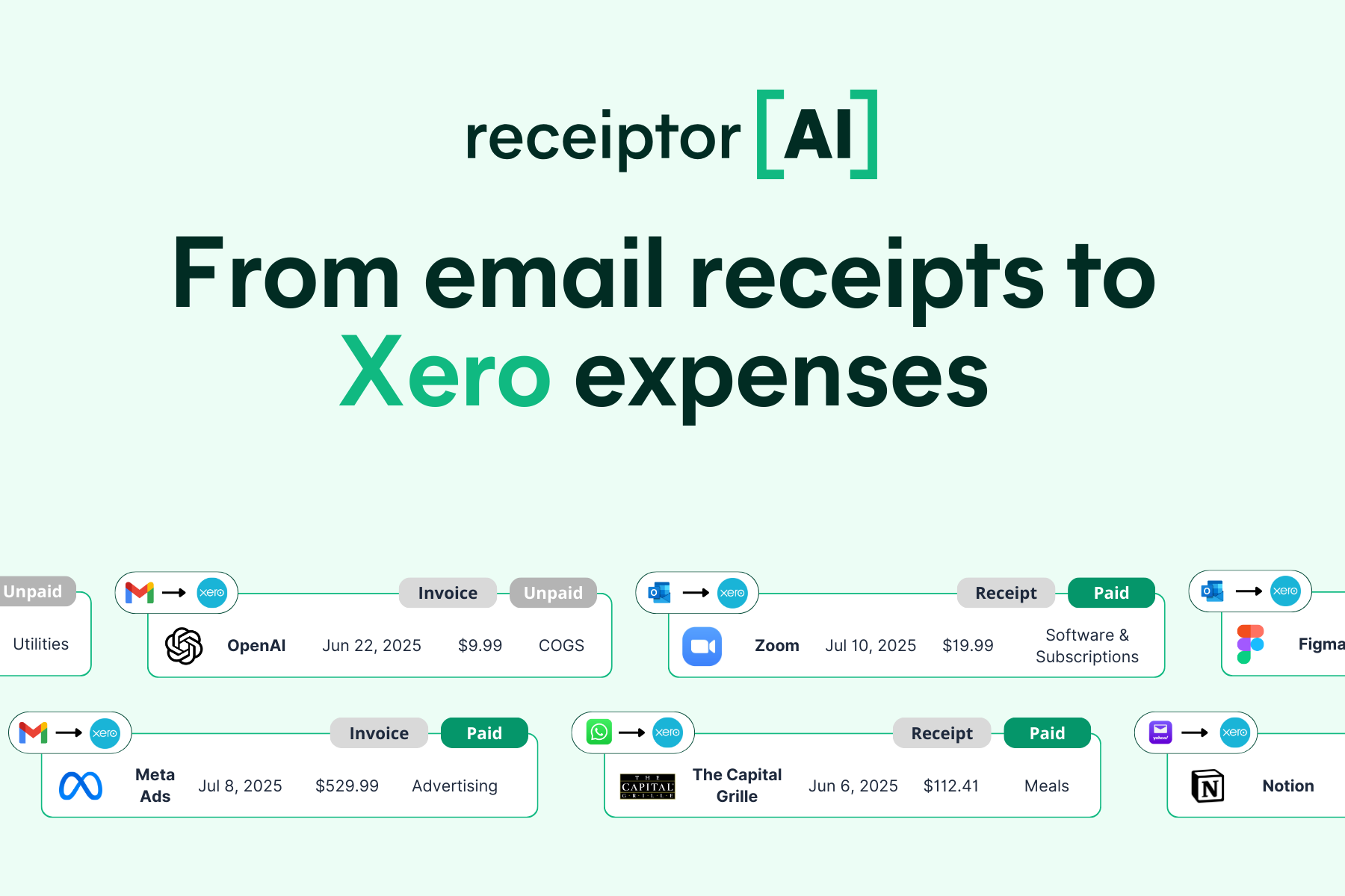 Screenshot 1 for app Receiptor AI